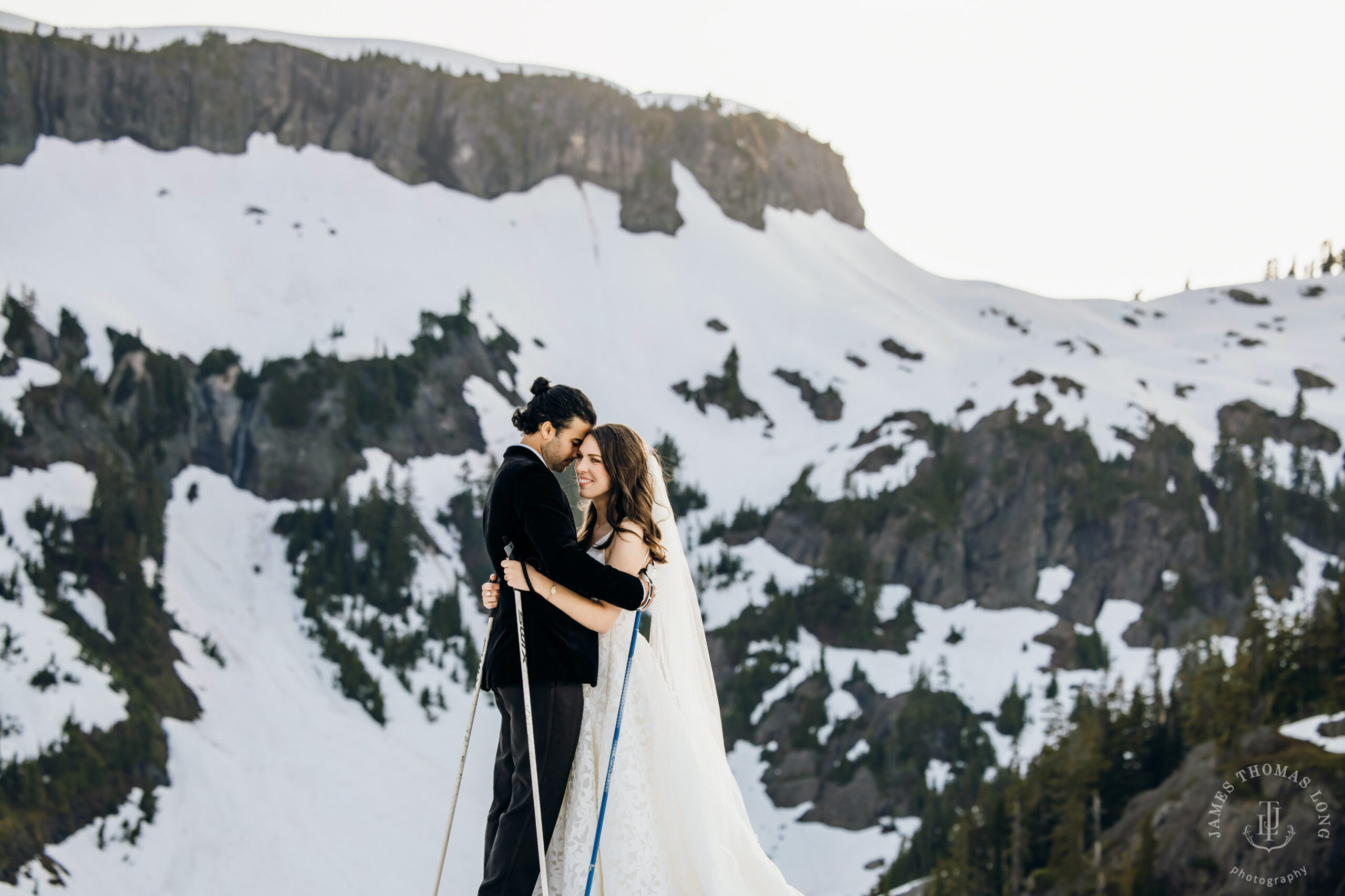 Mount Baker North Cascades adventure elopement by Seattle wedding photographer James Thomas Long Photography