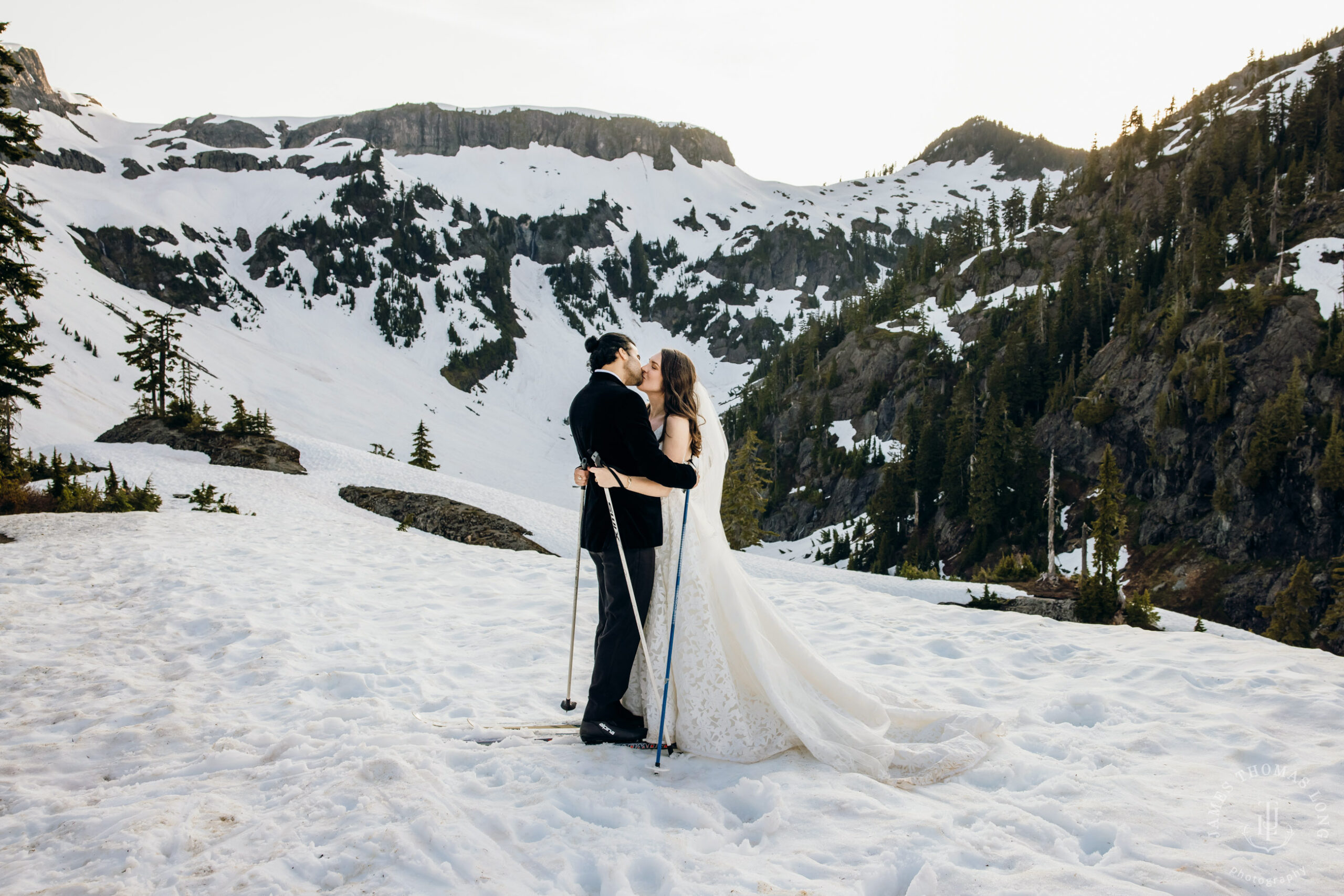 Mount Baker North Cascades adventure elopement by Seattle wedding photographer James Thomas Long Photography