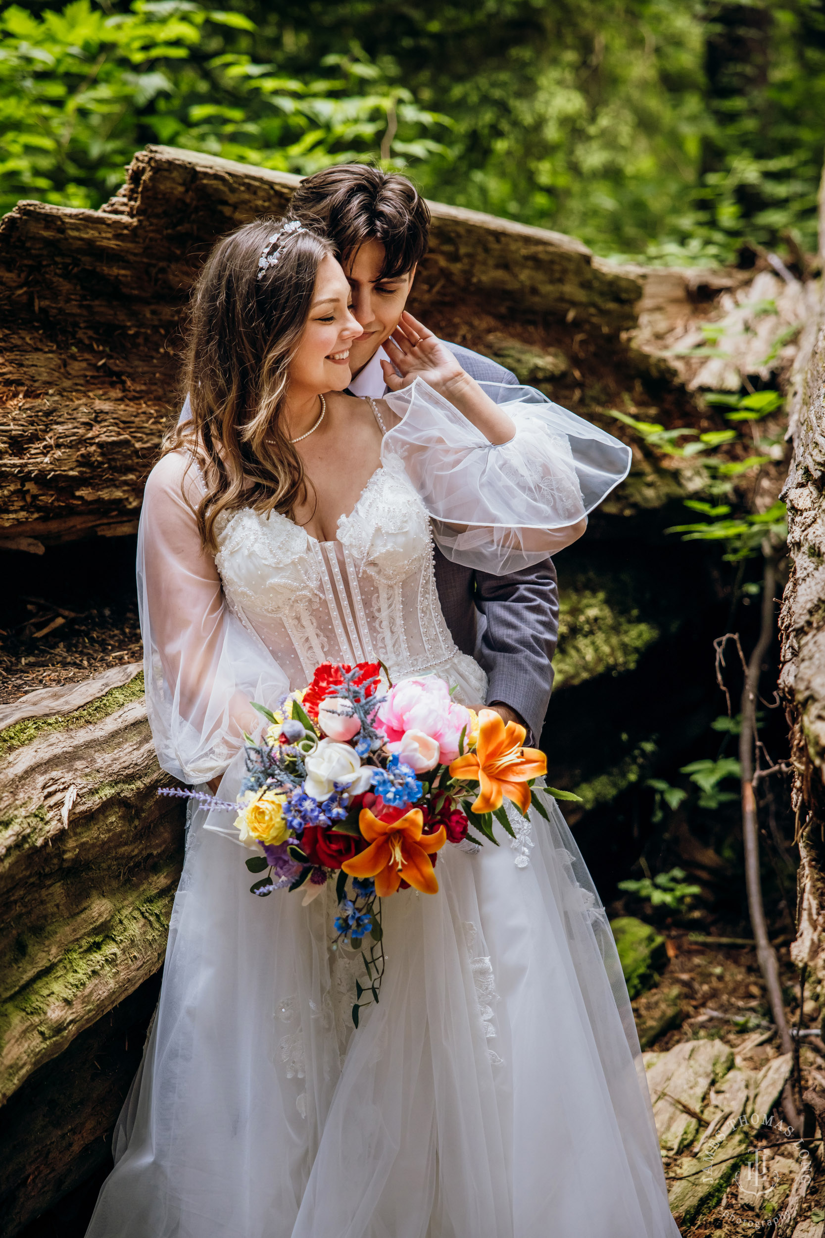 Washington Coast elopement by Seattle adventure elopement photographer James Thomas Long Photography