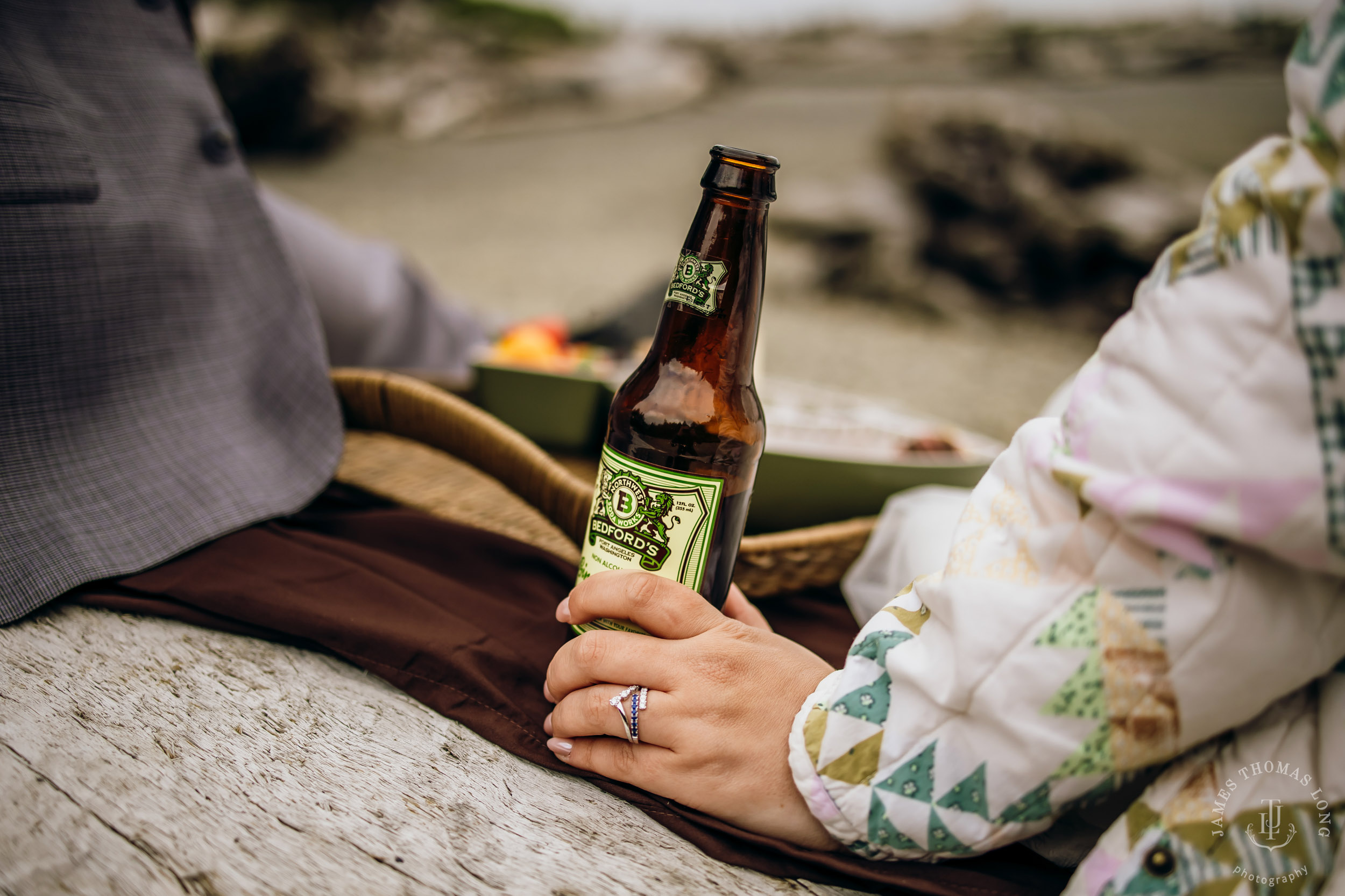 Washington Coast elopement by Seattle adventure elopement photographer James Thomas Long Photography