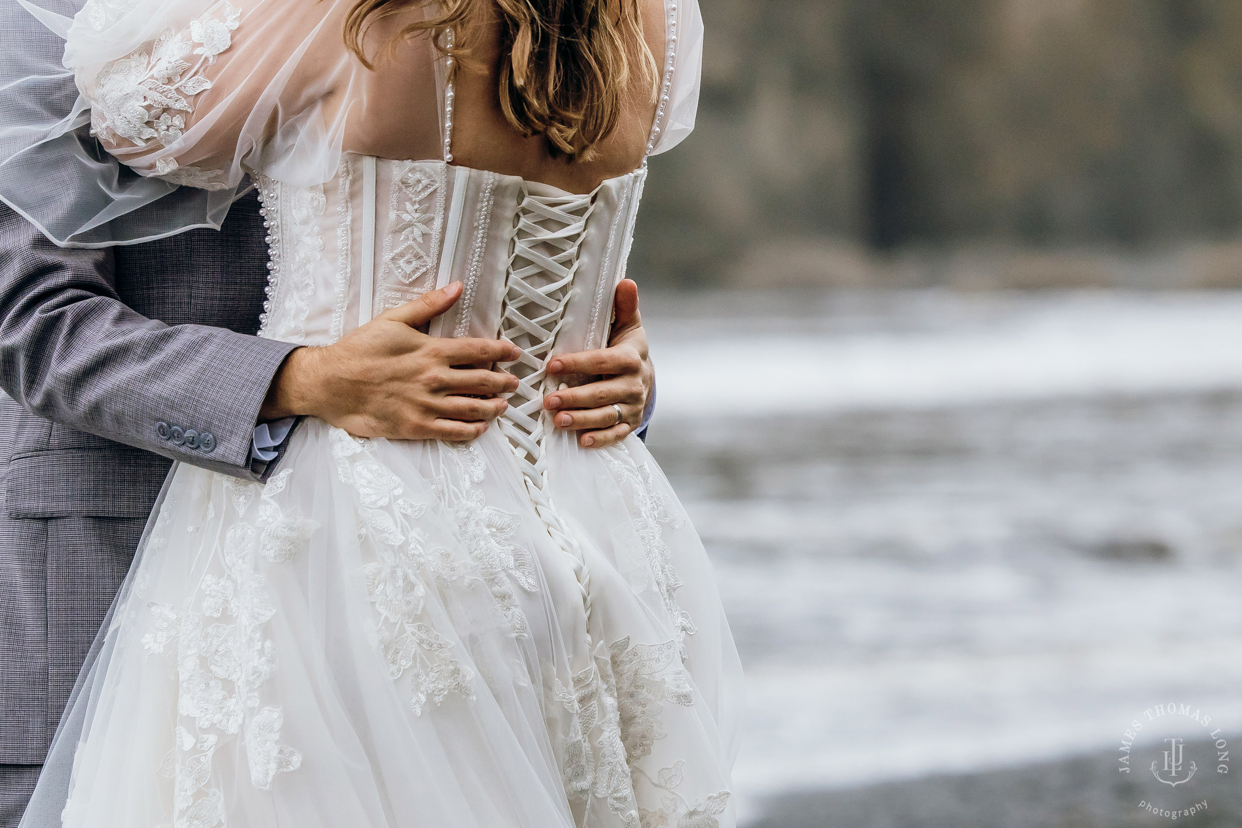 Washington Coast elopement by Seattle adventure elopement photographer James Thomas Long Photography