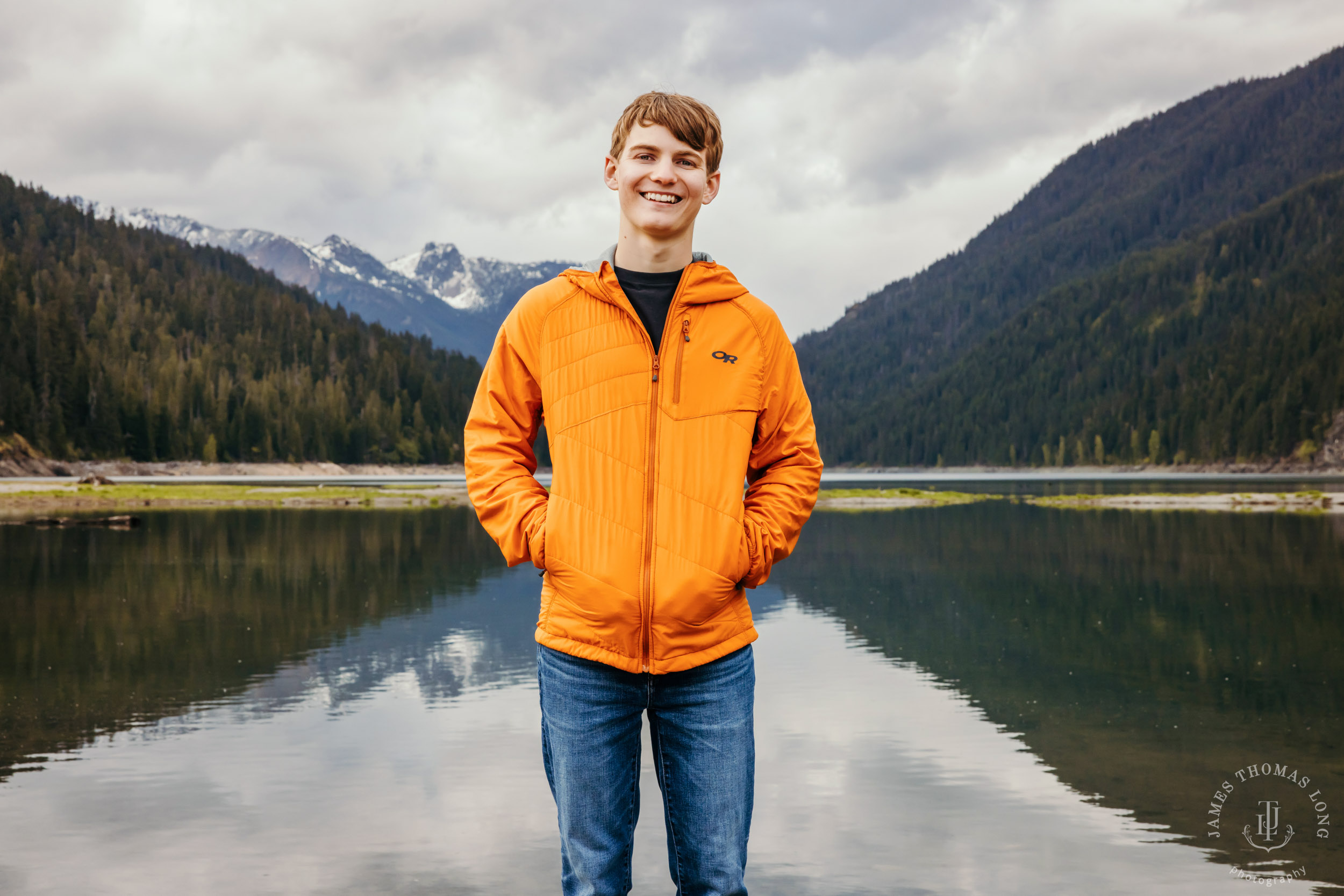 Cascade mountain adventure high school senior portrait session by Seattle senior photographer James Thomas Long Photography