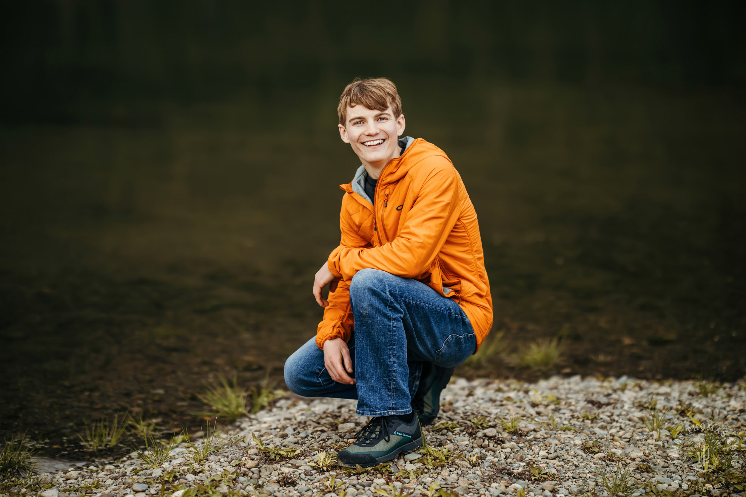 Cascade mountain adventure high school senior portrait session by Seattle senior photographer James Thomas Long Photography
