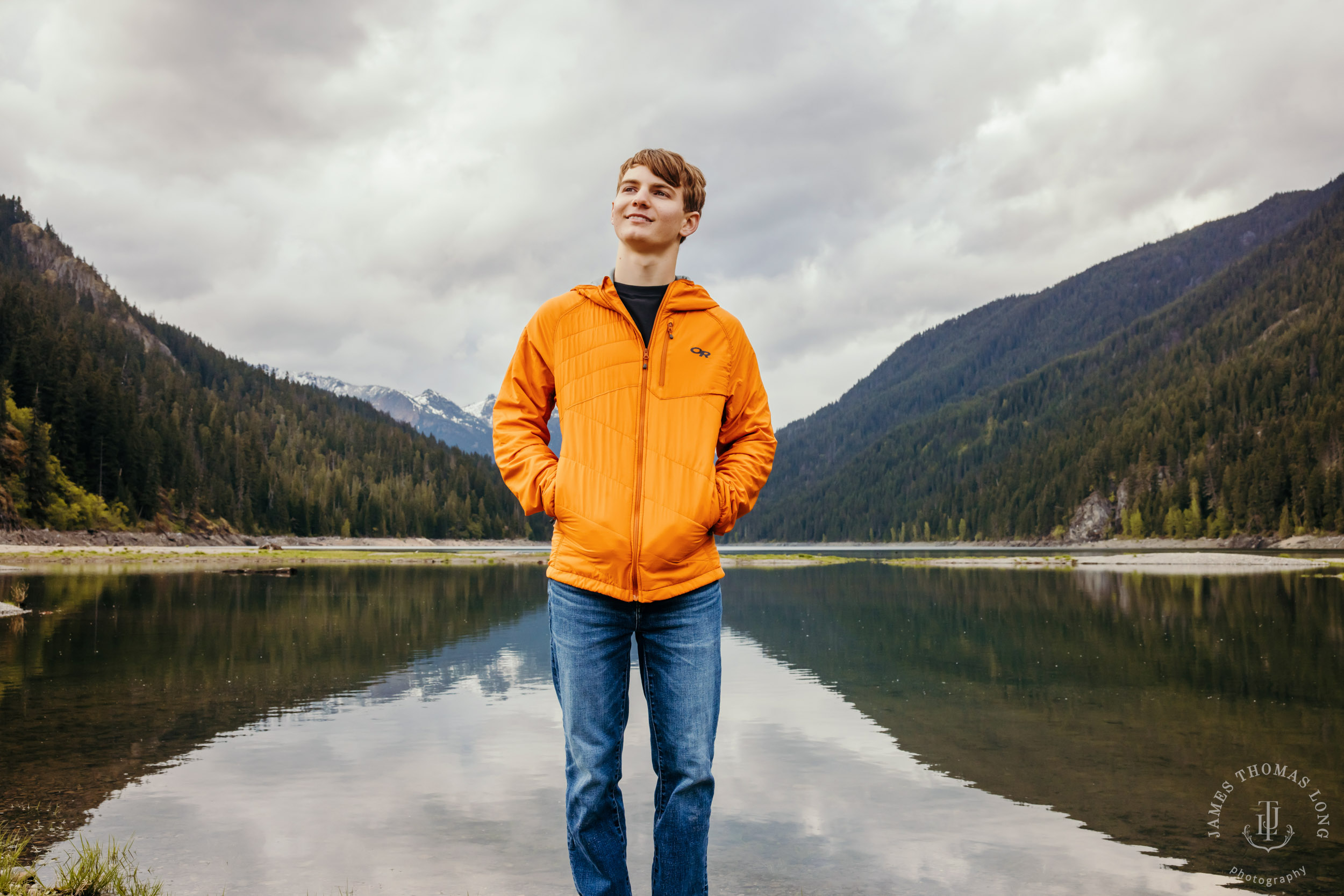 Cascade mountain adventure high school senior portrait session by Seattle senior photographer James Thomas Long Photography