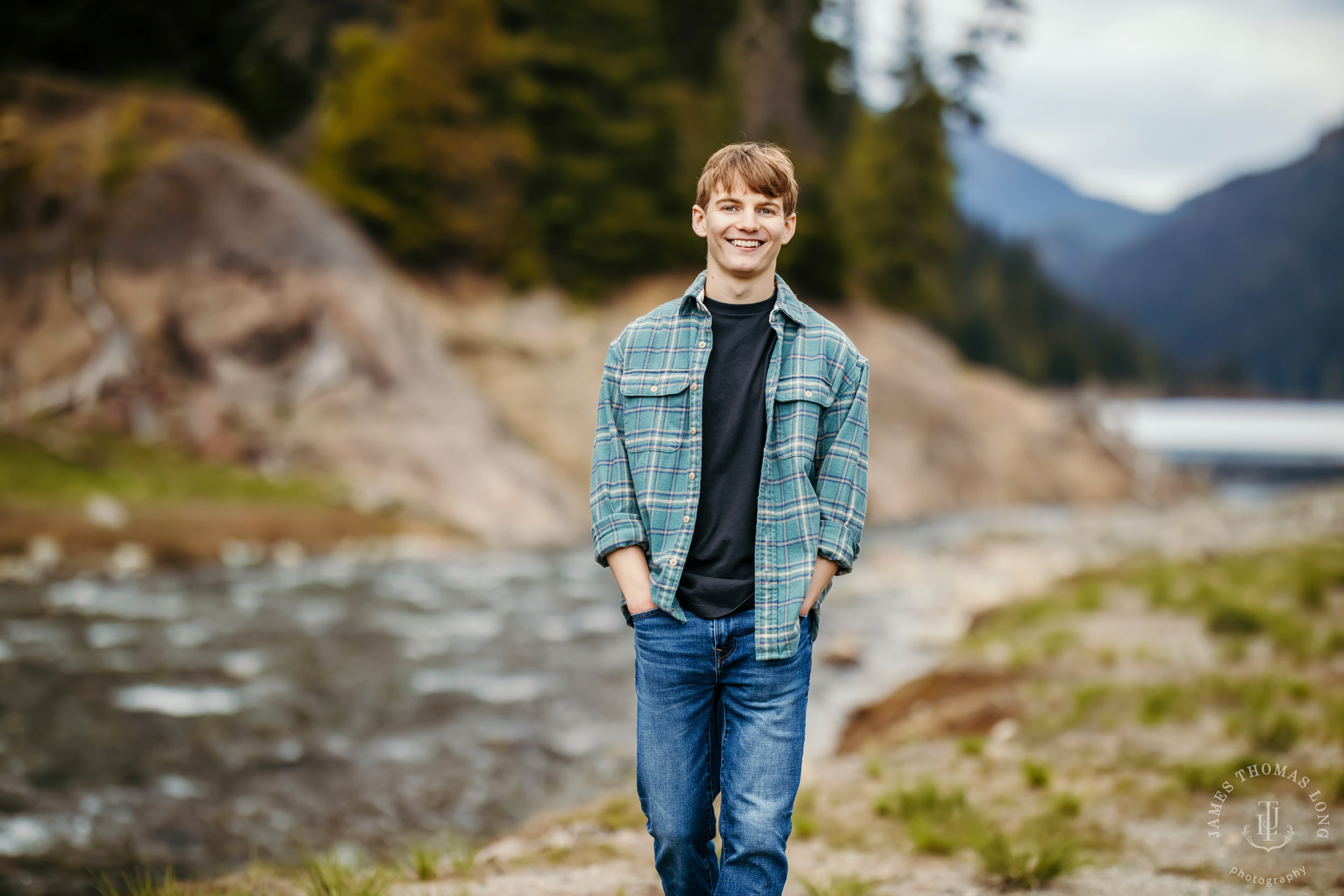 Cascade mountain adventure high school senior portrait session by Seattle senior photographer James Thomas Long Photography