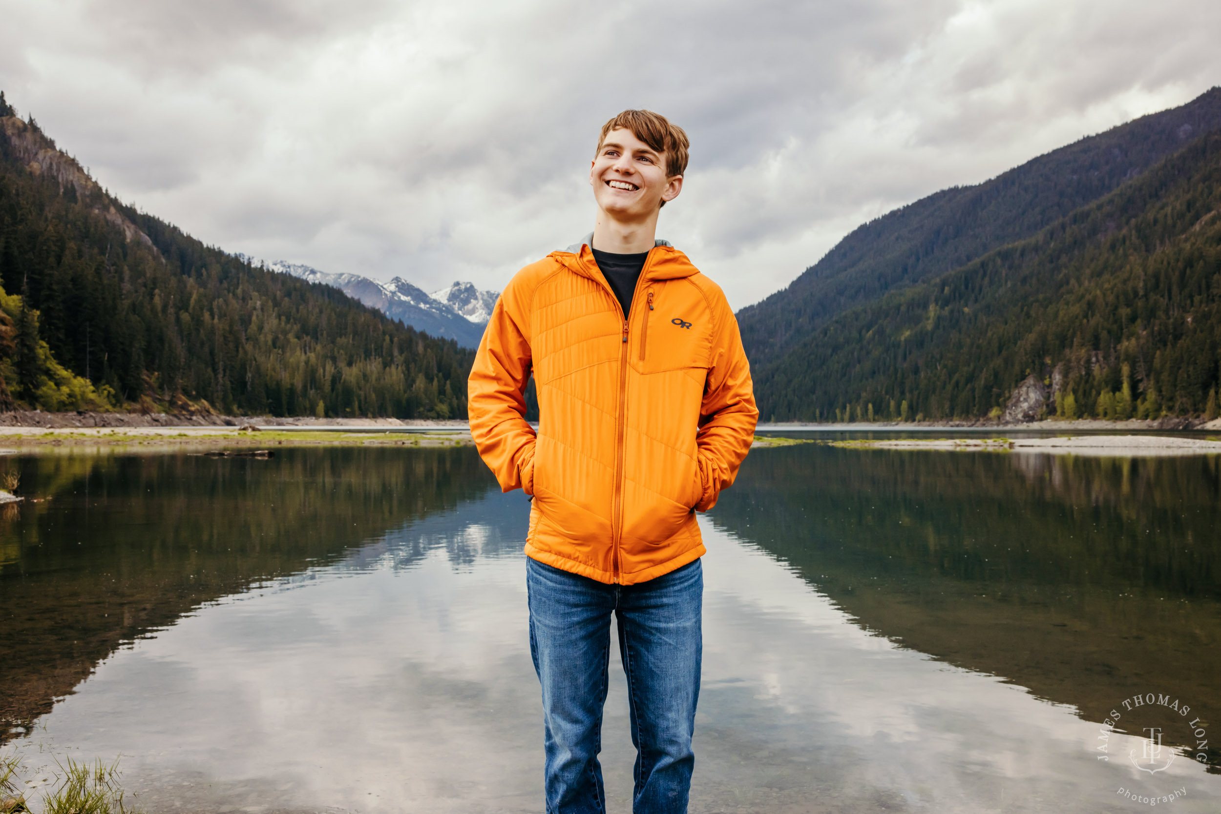 Cascade mountain adventure high school senior portrait session by Seattle senior photographer James Thomas Long Photography