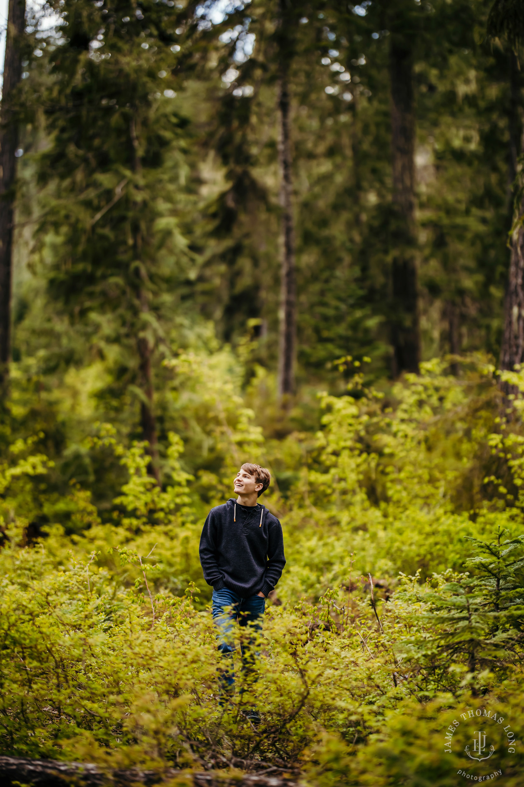Cascade mountain adventure high school senior portrait session by Seattle senior photographer James Thomas Long Photography