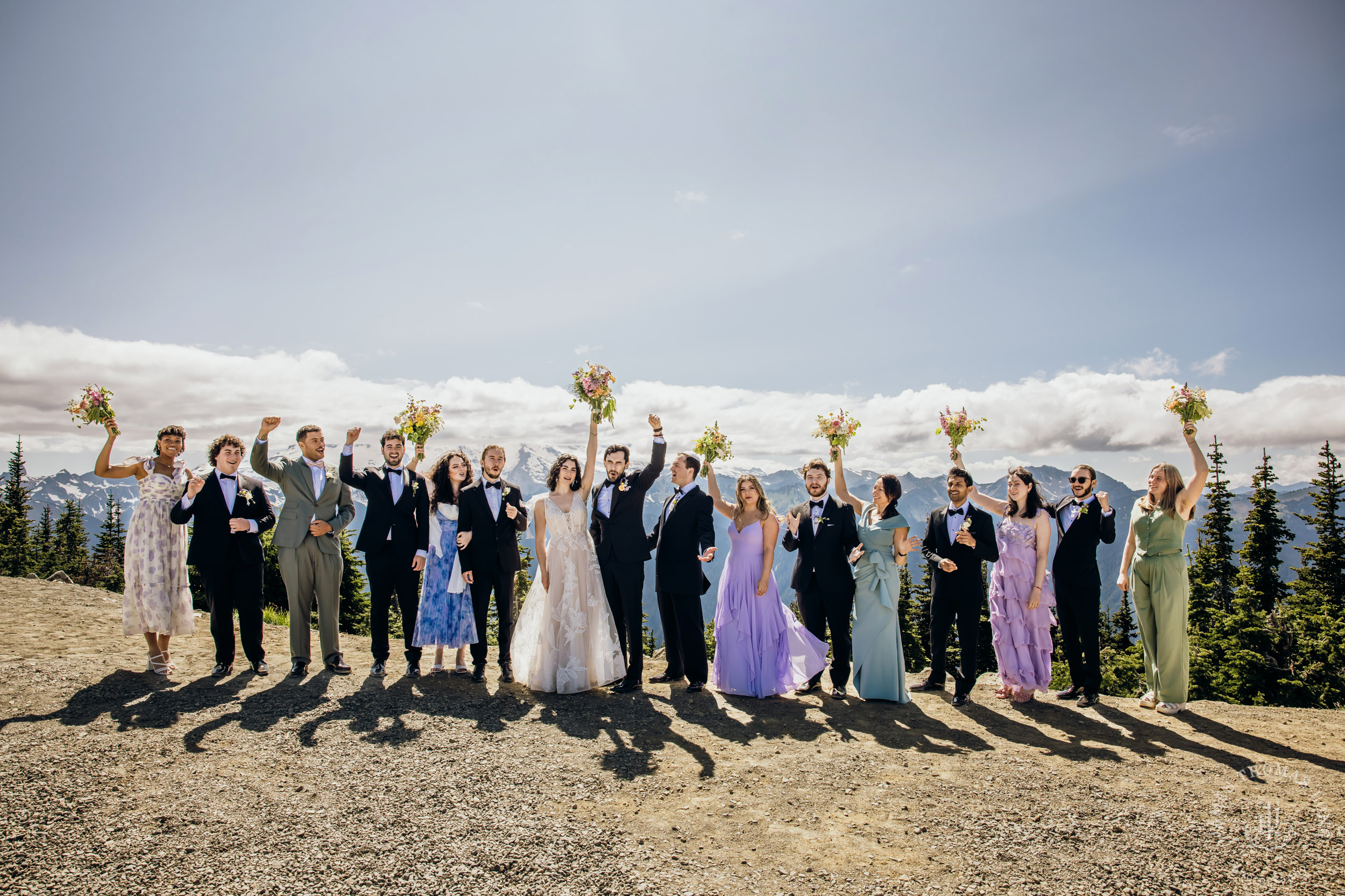 Crystal Mountain Jewish wedding by Seattle wedding photographer James Thomas Long Photography