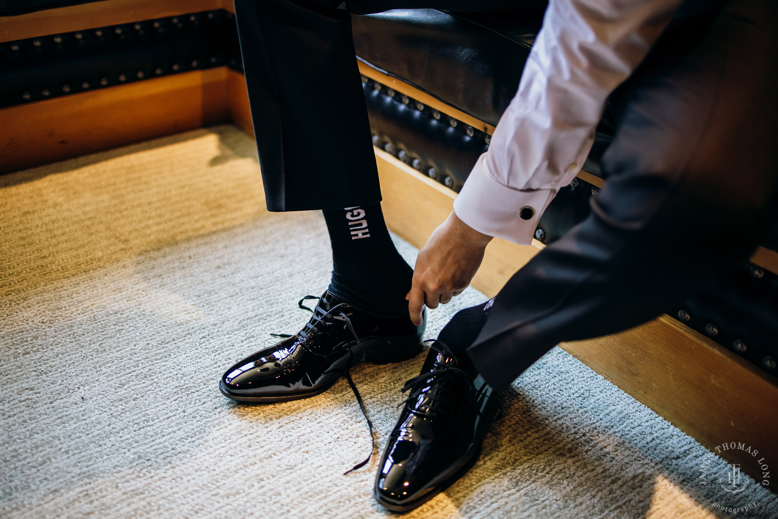 Crystal Mountain Jewish wedding by Seattle wedding photographer James Thomas Long Photography