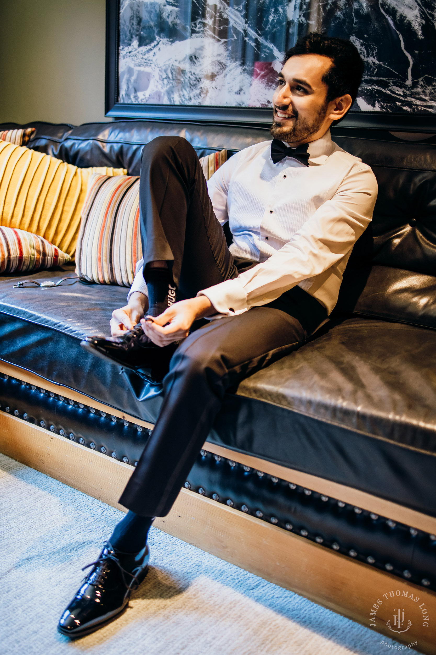 Crystal Mountain Jewish wedding by Seattle wedding photographer James Thomas Long Photography