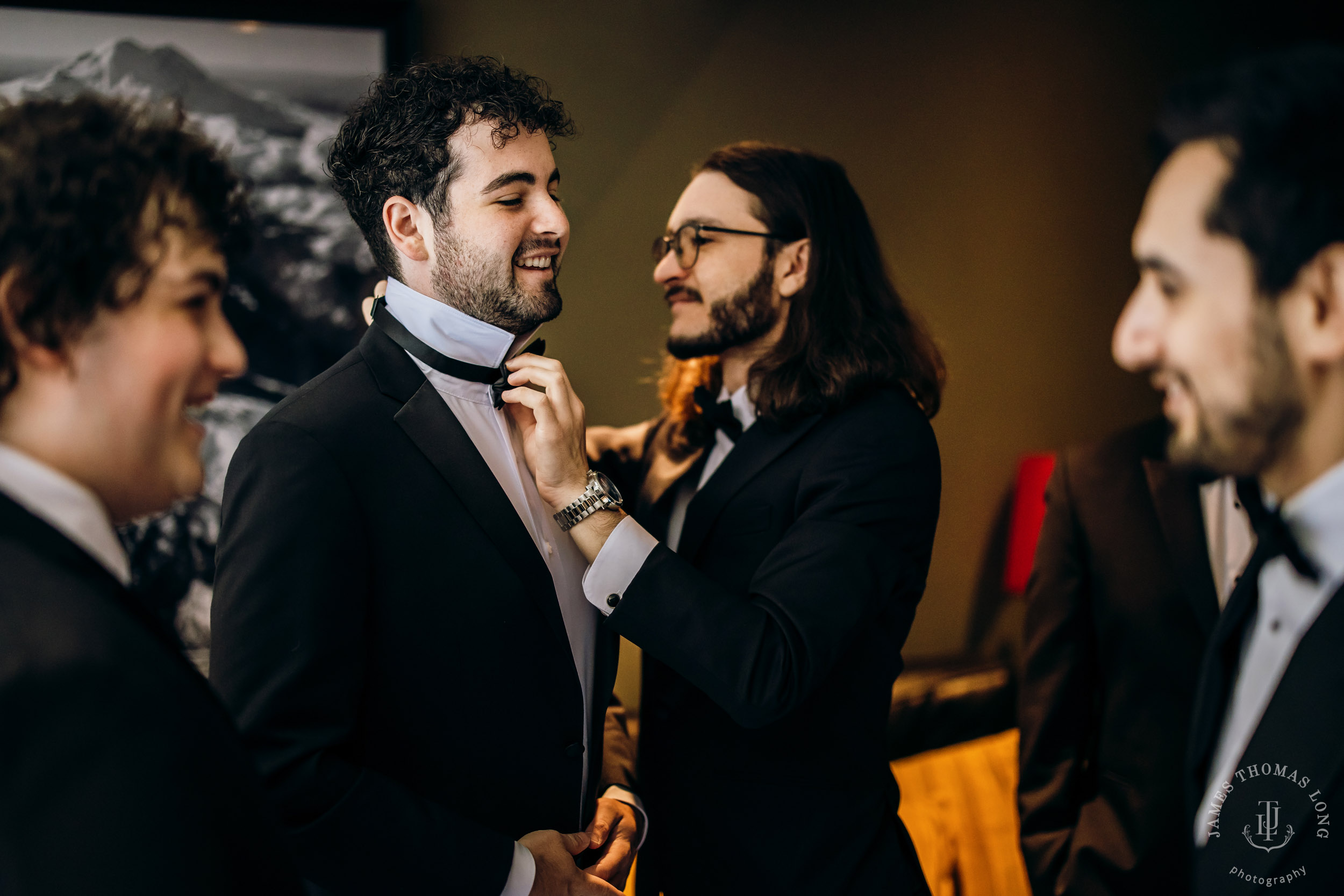 Crystal Mountain Jewish wedding by Seattle wedding photographer James Thomas Long Photography