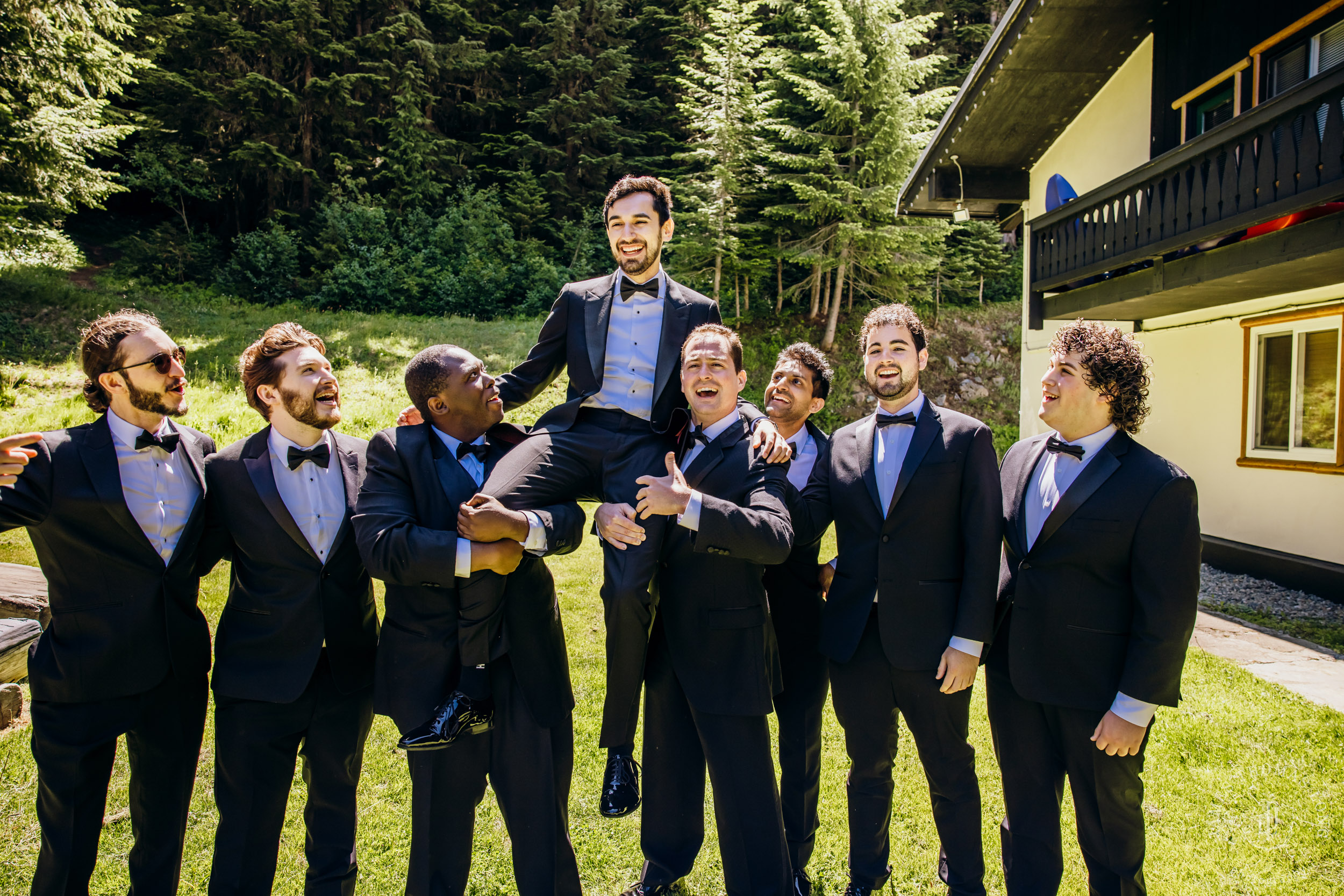 Crystal Mountain Jewish wedding by Seattle wedding photographer James Thomas Long Photography