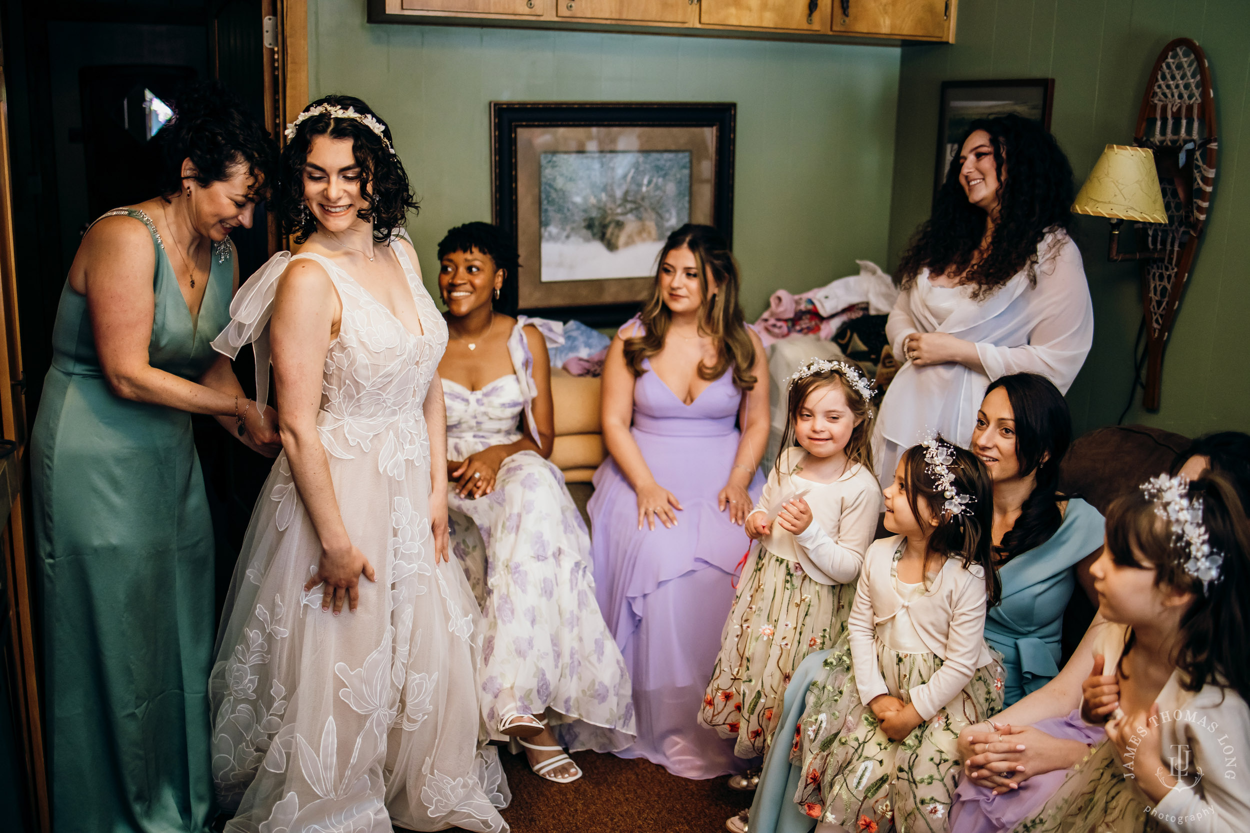 Crystal Mountain Jewish wedding by Seattle wedding photographer James Thomas Long Photography