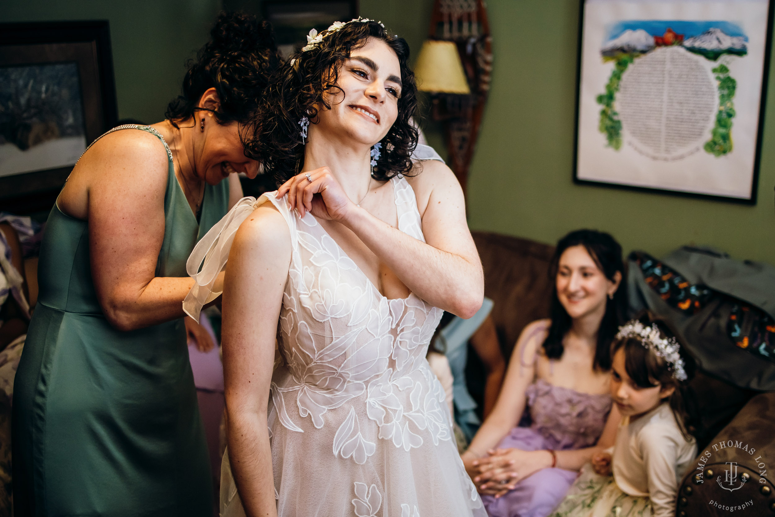 Crystal Mountain Jewish wedding by Seattle wedding photographer James Thomas Long Photography