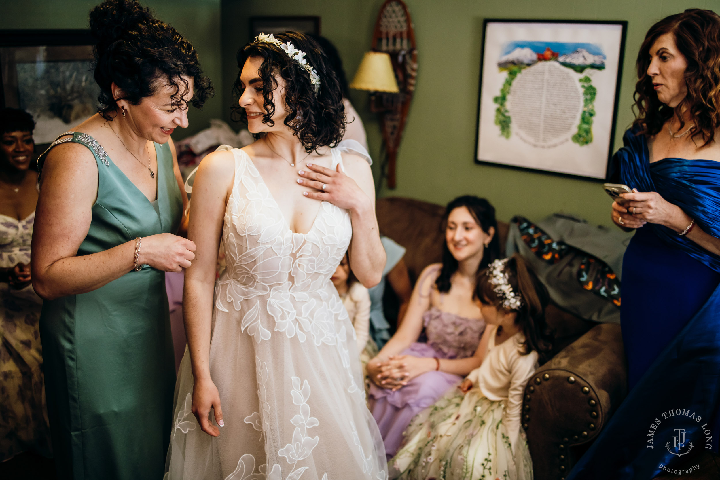 Crystal Mountain Jewish wedding by Seattle wedding photographer James Thomas Long Photography