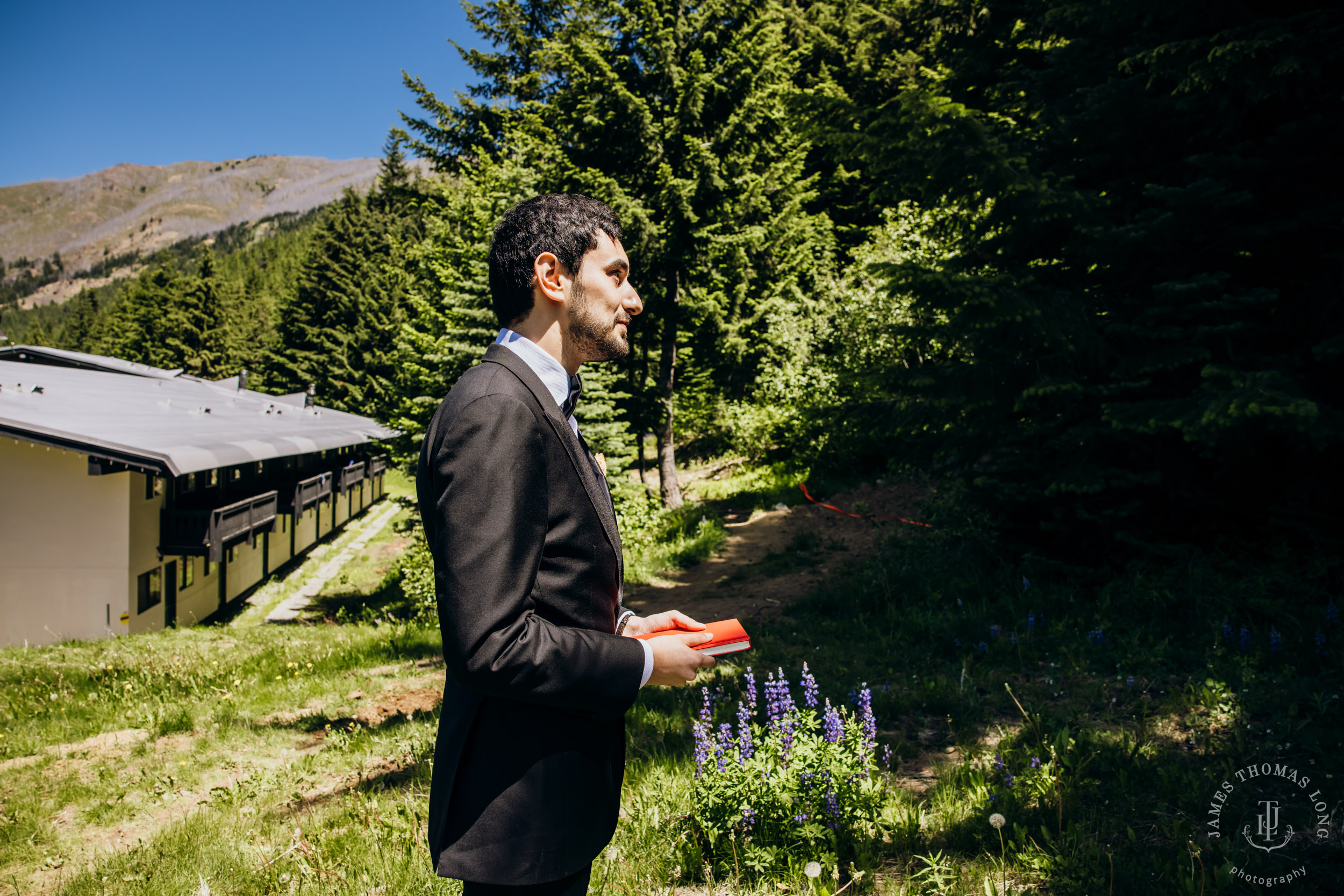 Crystal Mountain Jewish wedding by Seattle wedding photographer James Thomas Long Photography