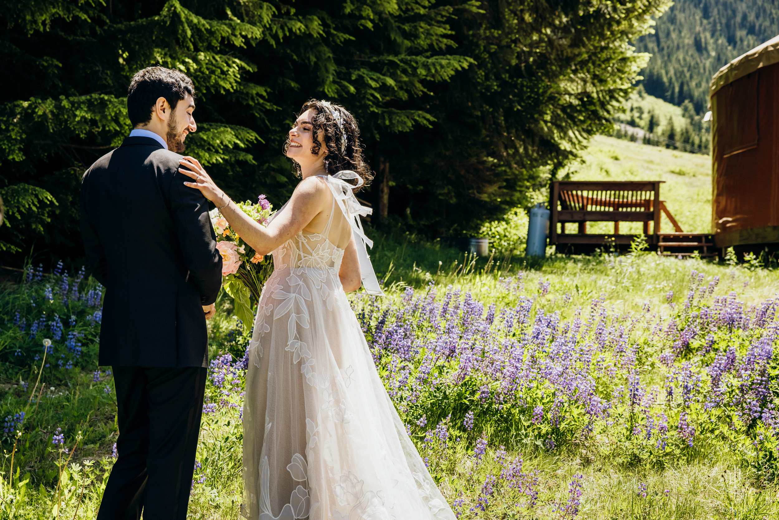 Crystal Mountain Jewish wedding by Seattle wedding photographer James Thomas Long Photography