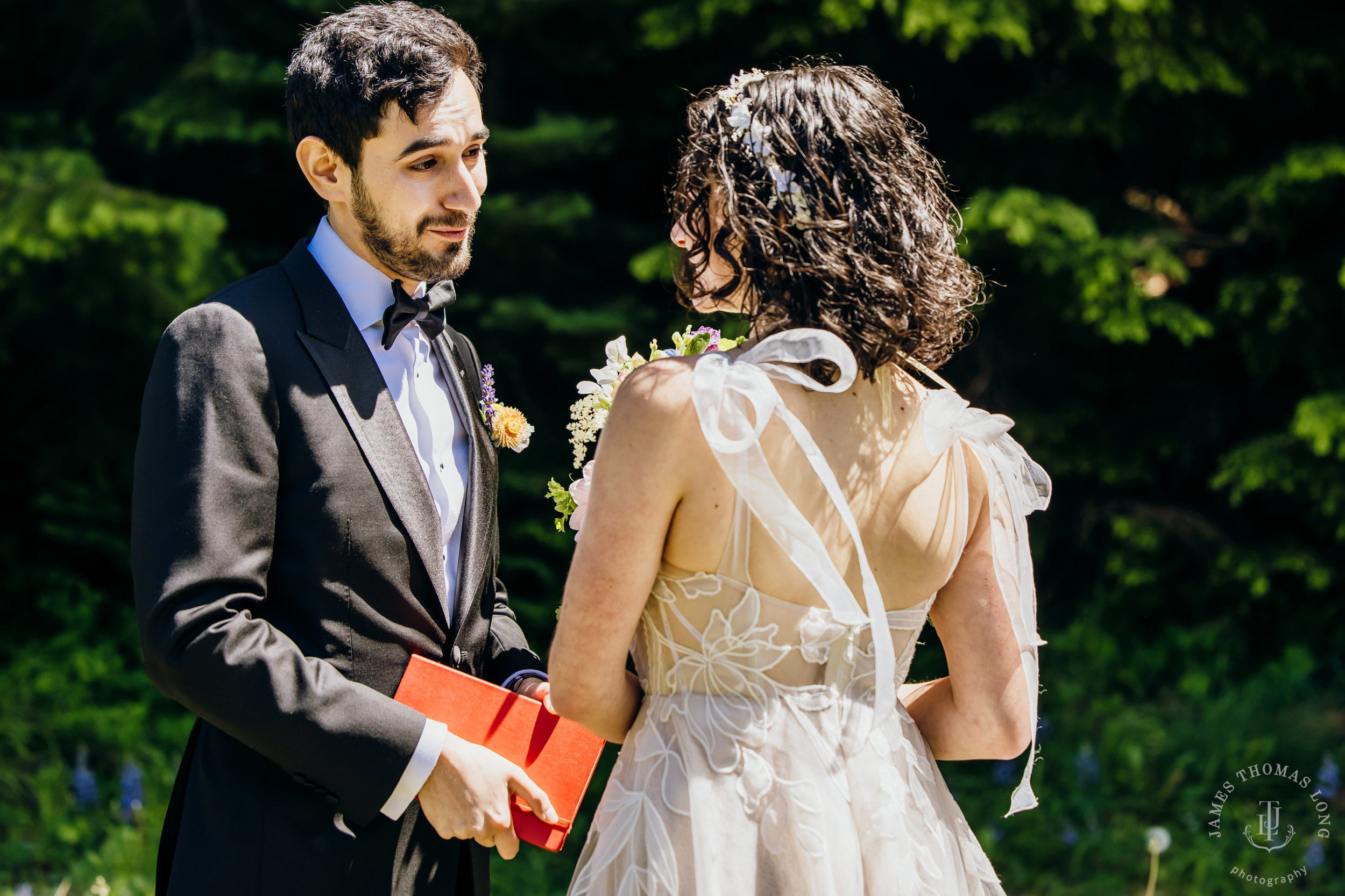 Crystal Mountain Jewish wedding by Seattle wedding photographer James Thomas Long Photography