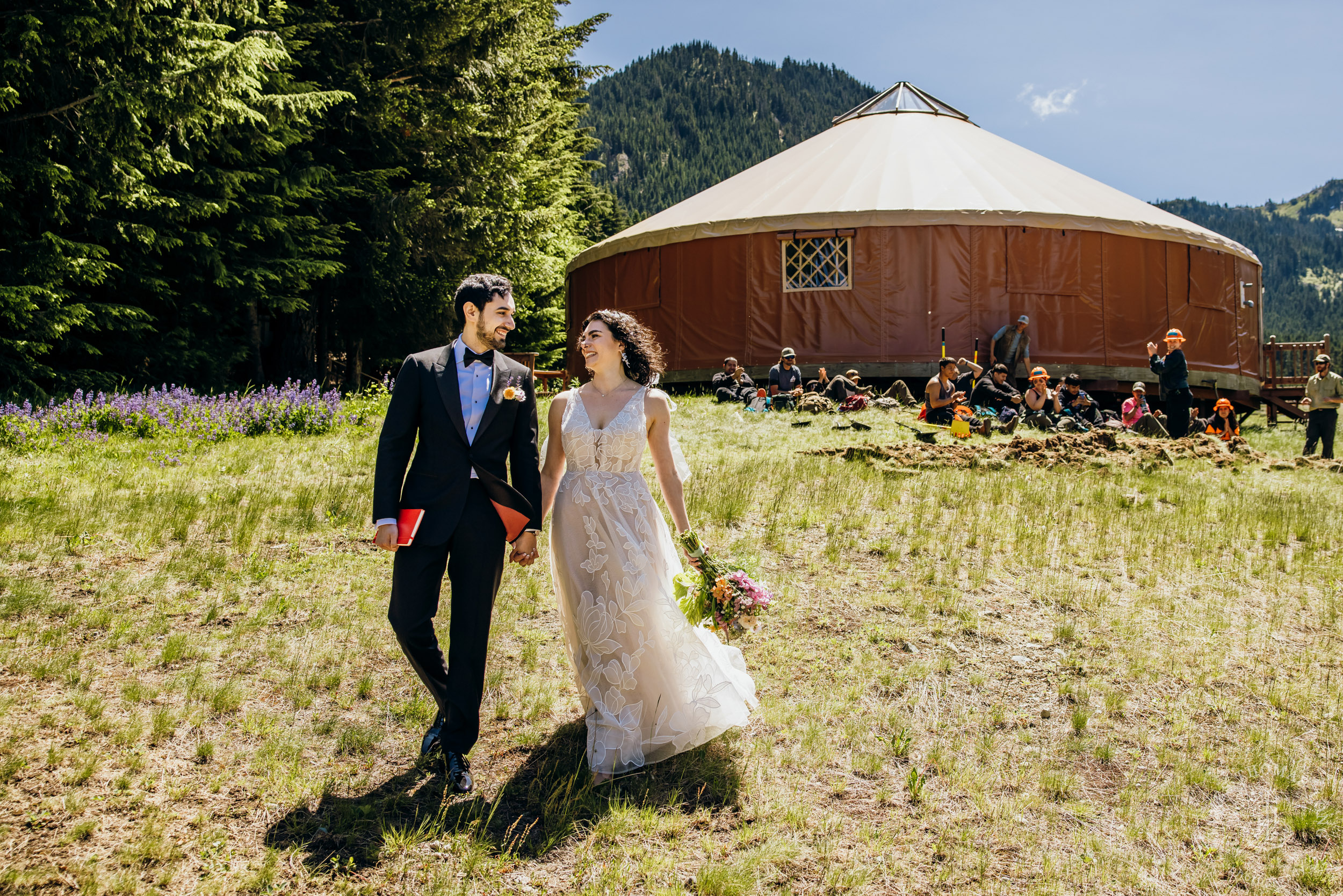 Crystal Mountain Jewish wedding by Seattle wedding photographer James Thomas Long Photography