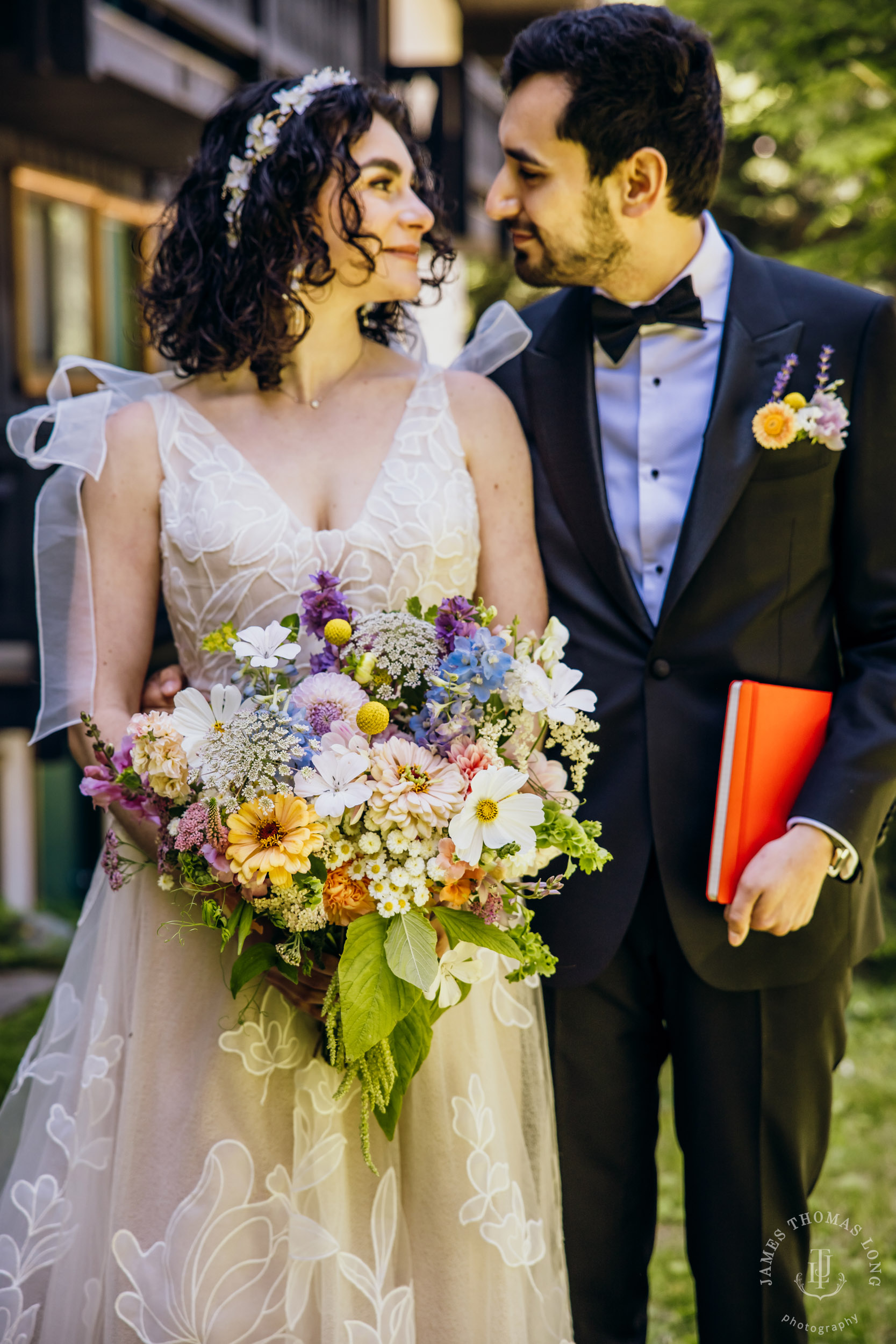 Crystal Mountain Jewish wedding by Seattle wedding photographer James Thomas Long Photography