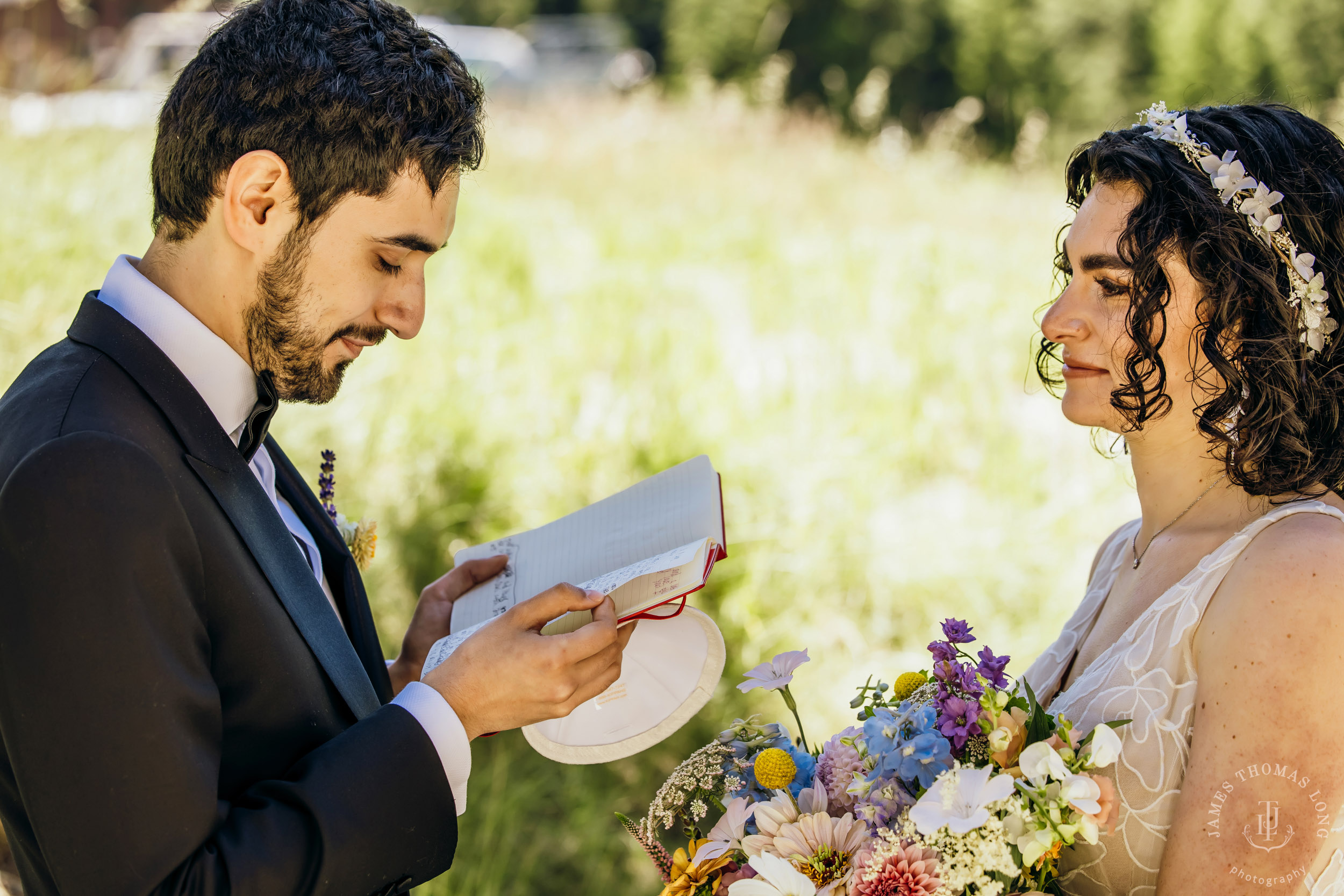 Crystal Mountain Jewish wedding by Seattle wedding photographer James Thomas Long Photography