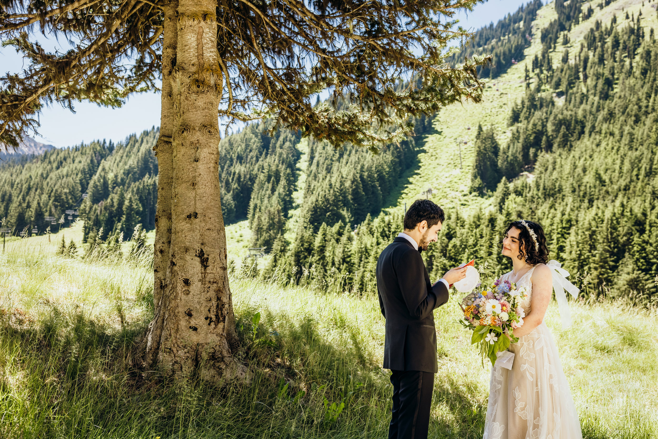 Crystal Mountain Jewish wedding by Seattle wedding photographer James Thomas Long Photography