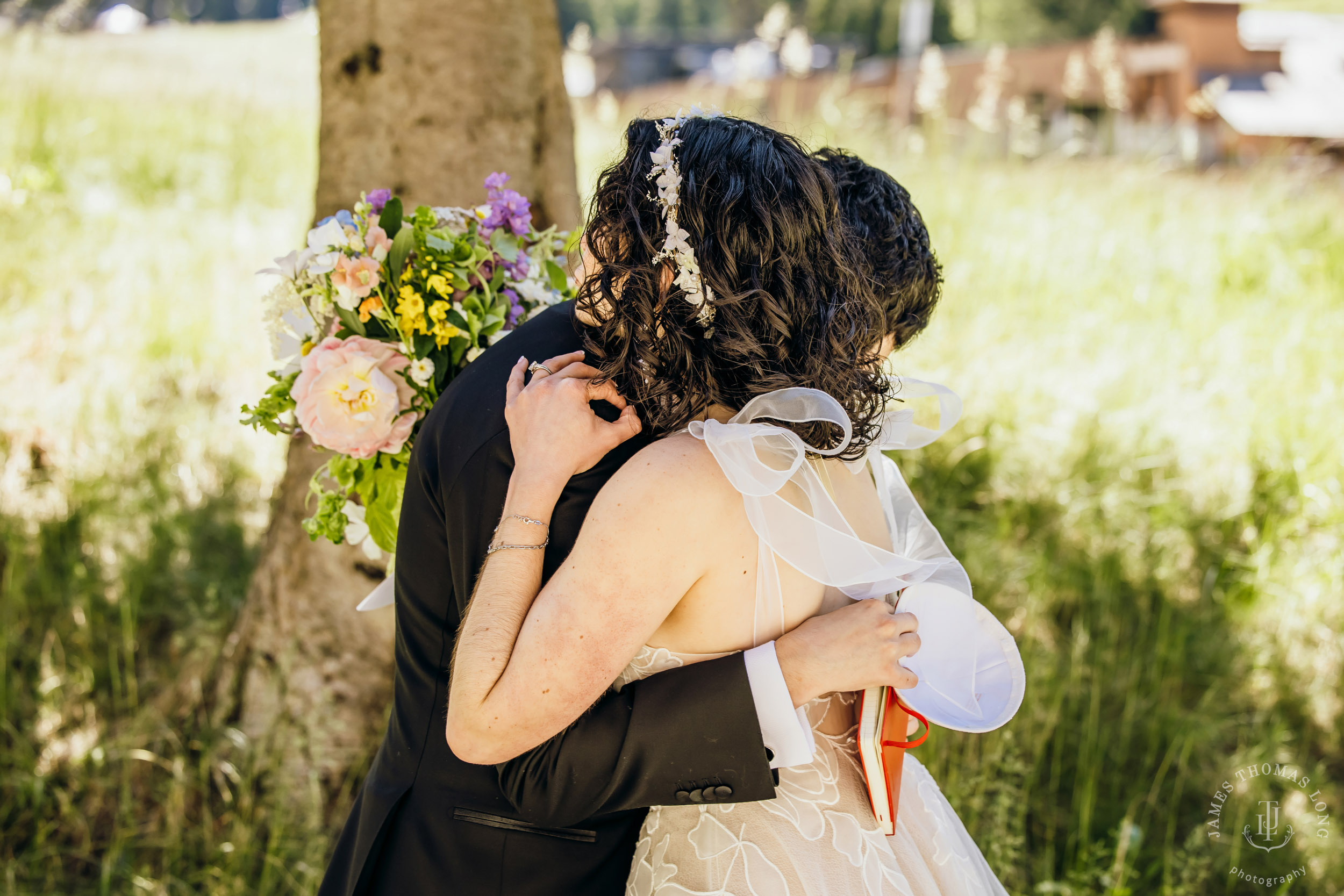 Crystal Mountain Jewish wedding by Seattle wedding photographer James Thomas Long Photography