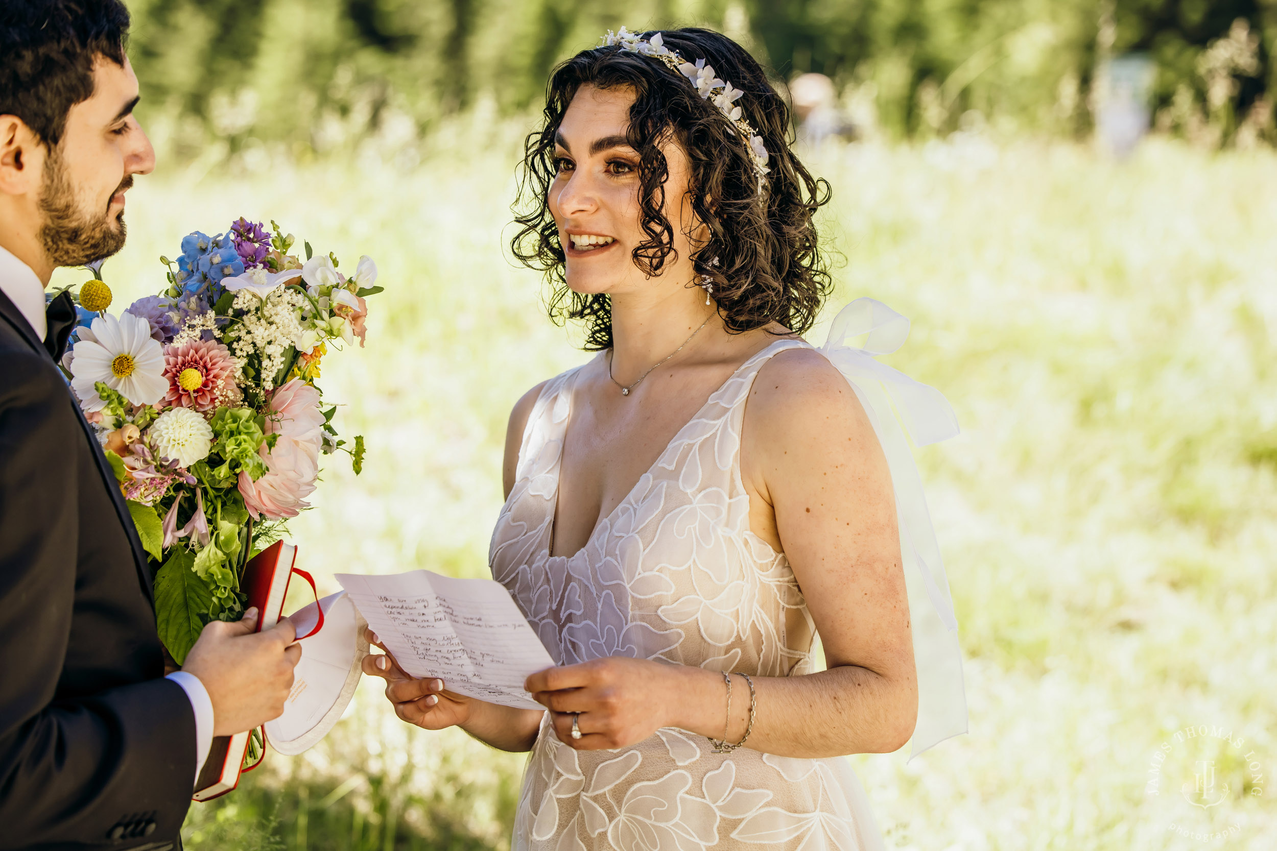 Crystal Mountain Jewish wedding by Seattle wedding photographer James Thomas Long Photography