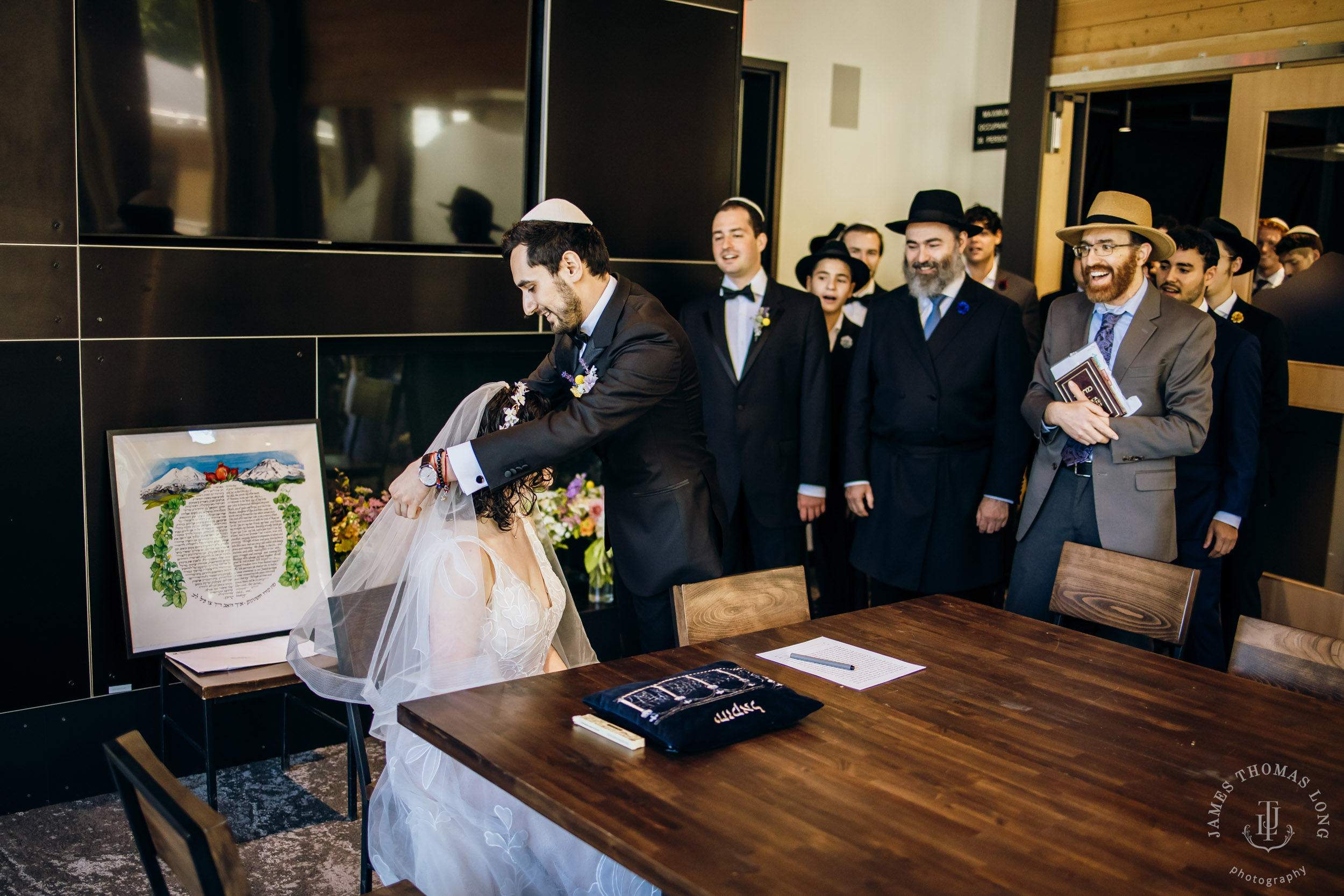 Crystal Mountain Jewish wedding by Seattle wedding photographer James Thomas Long Photography