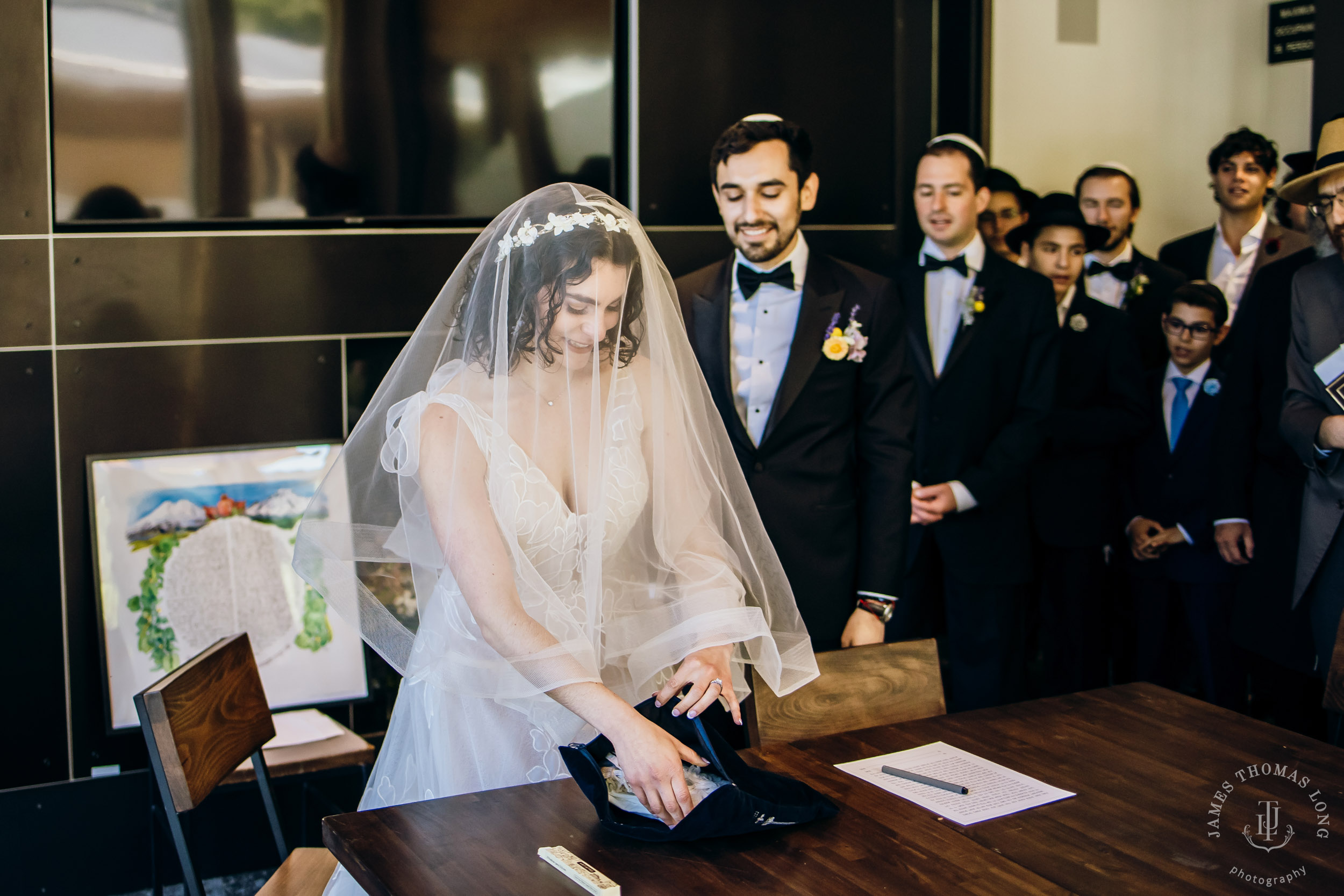 Crystal Mountain Jewish wedding by Seattle wedding photographer James Thomas Long Photography