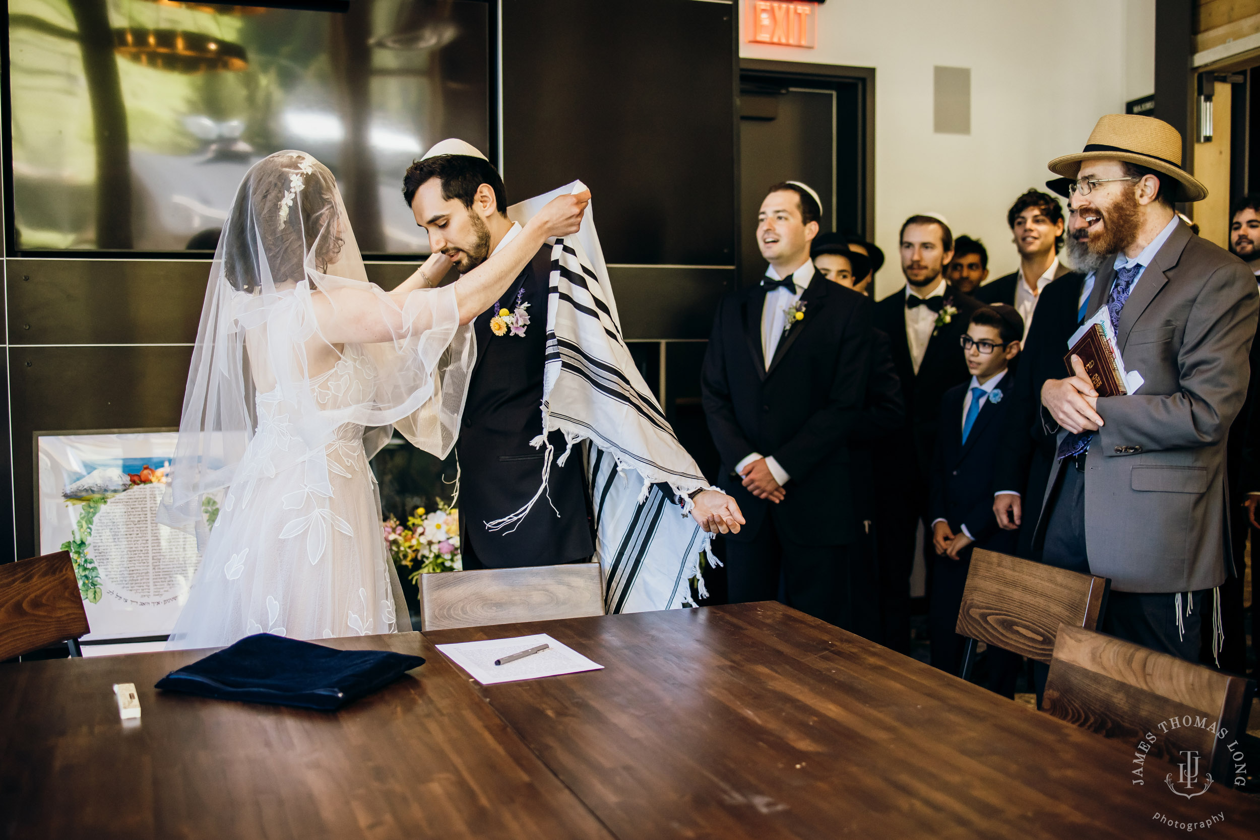 Crystal Mountain Jewish wedding by Seattle wedding photographer James Thomas Long Photography