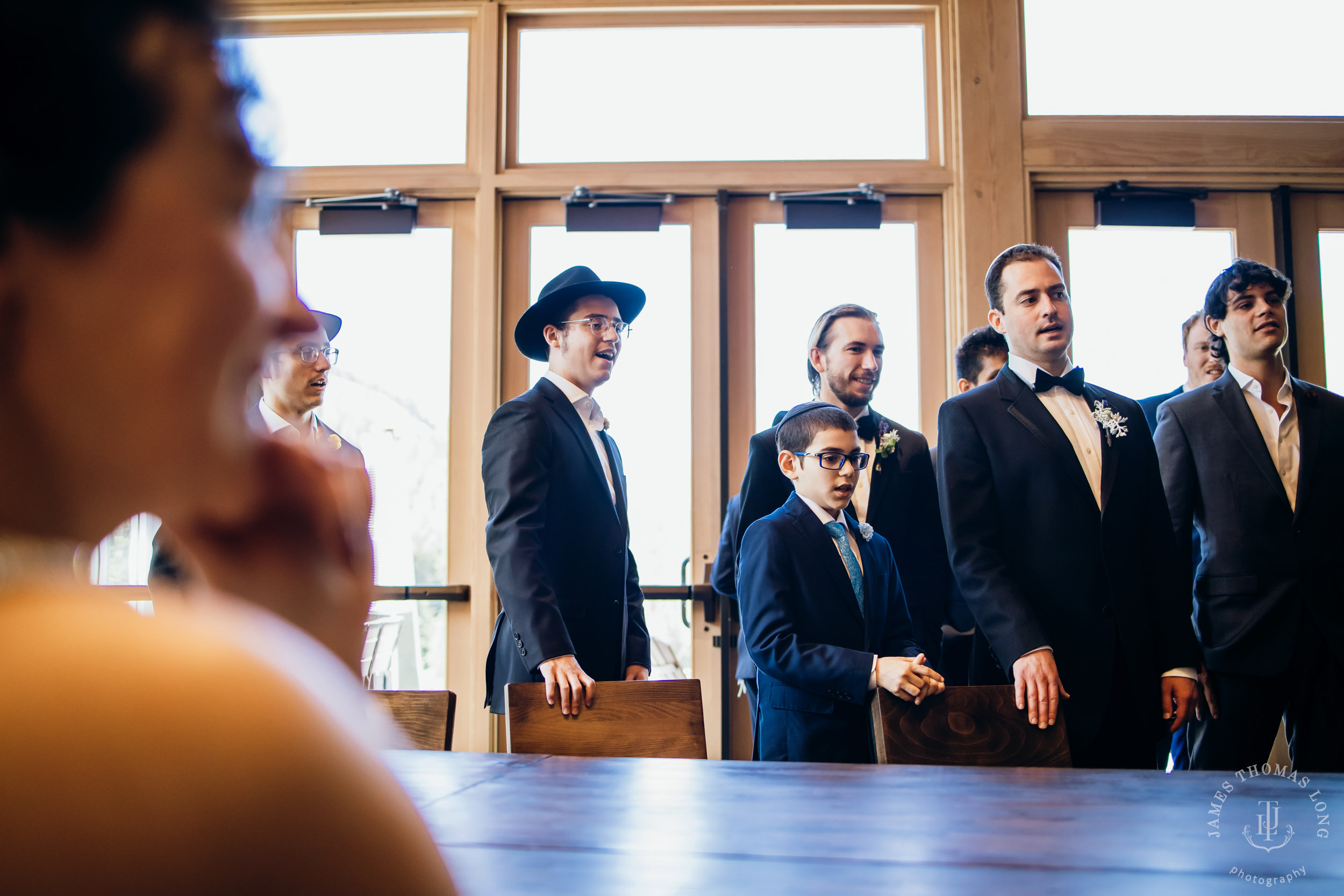 Crystal Mountain Jewish wedding by Seattle wedding photographer James Thomas Long Photography