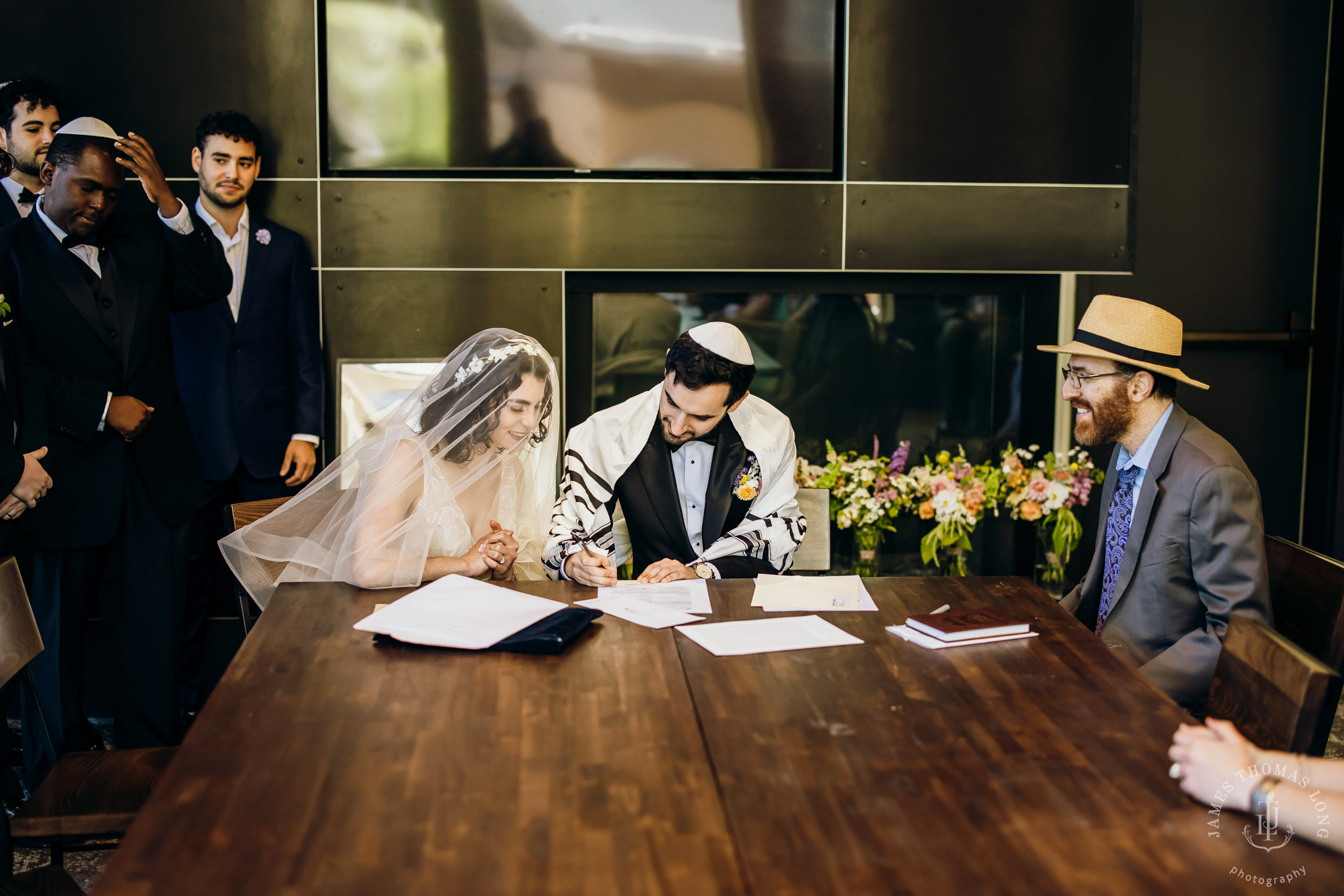 Crystal Mountain Jewish wedding by Seattle wedding photographer James Thomas Long Photography