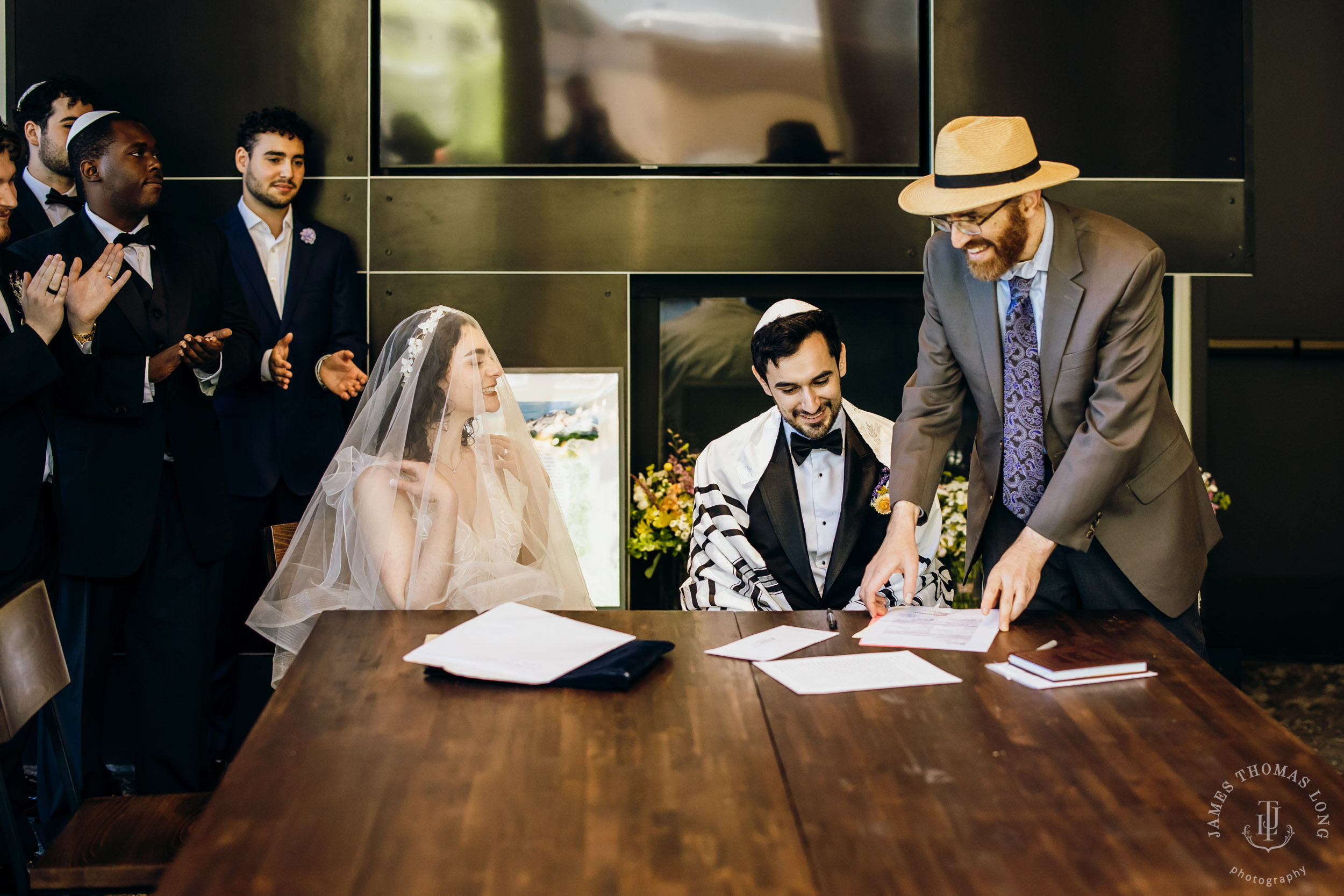 Crystal Mountain Jewish wedding by Seattle wedding photographer James Thomas Long Photography