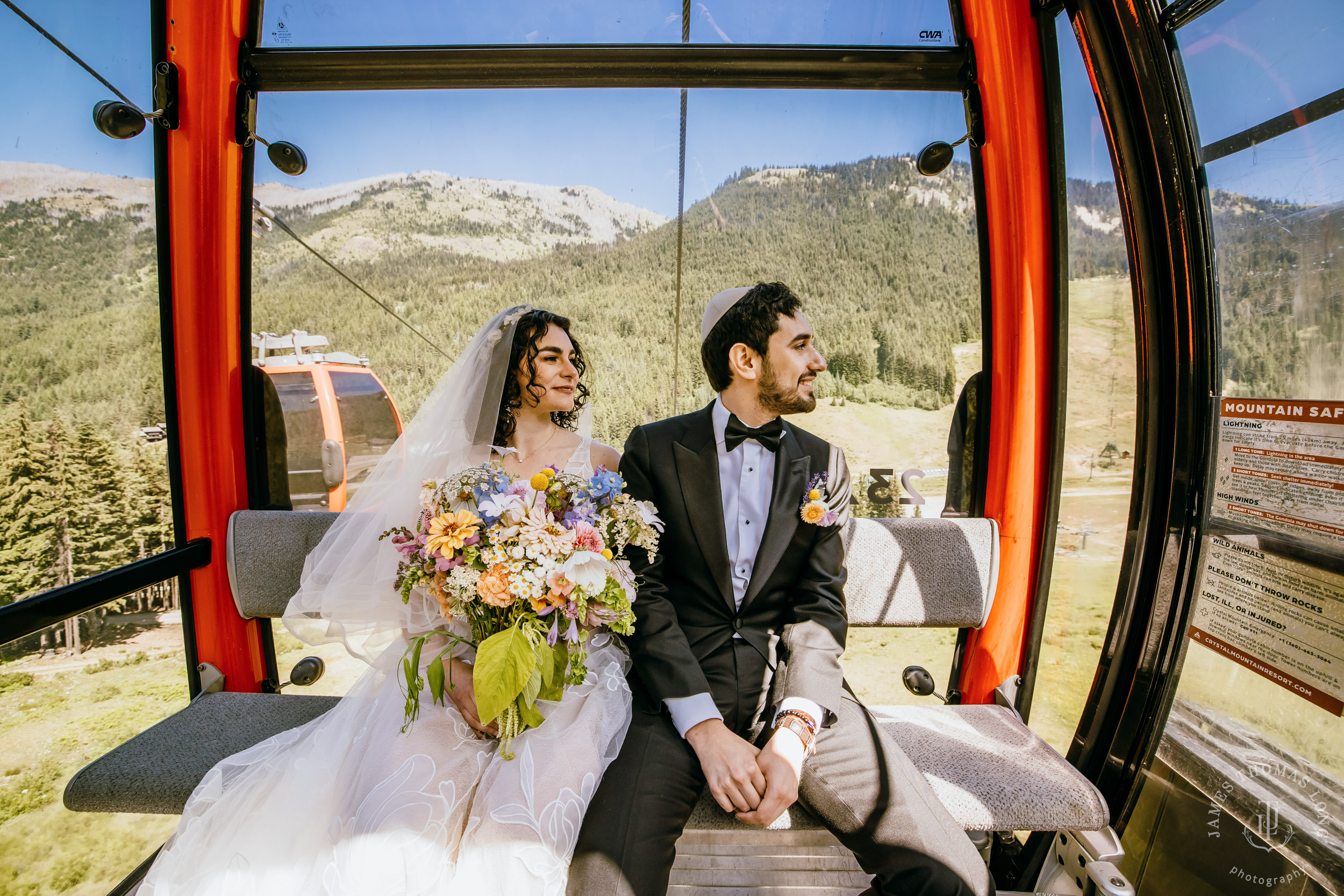 Crystal Mountain Jewish wedding by Seattle wedding photographer James Thomas Long Photography