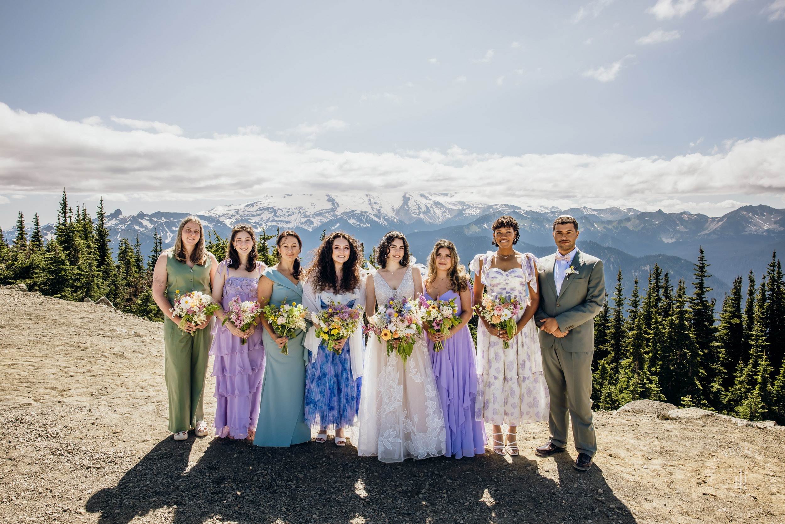 Crystal Mountain Jewish wedding by Seattle wedding photographer James Thomas Long Photography