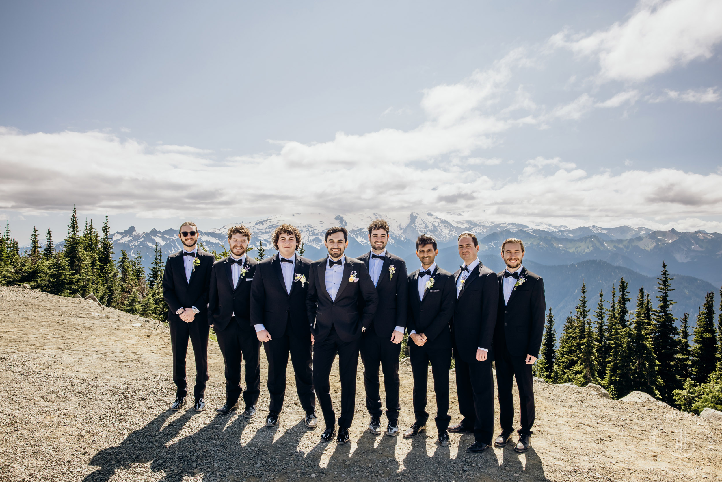 Crystal Mountain Jewish wedding by Seattle wedding photographer James Thomas Long Photography