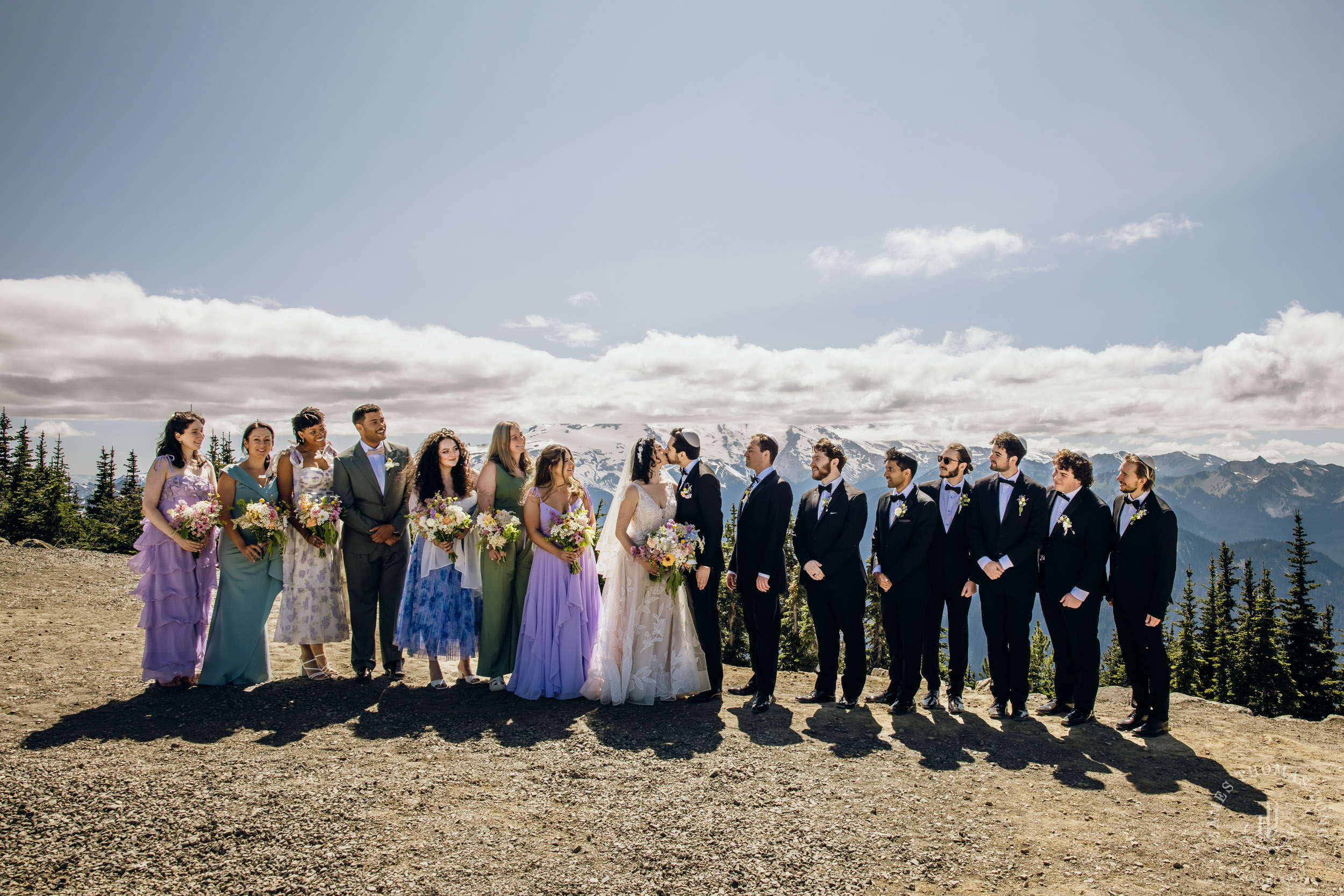 Crystal Mountain Jewish wedding by Seattle wedding photographer James Thomas Long Photography