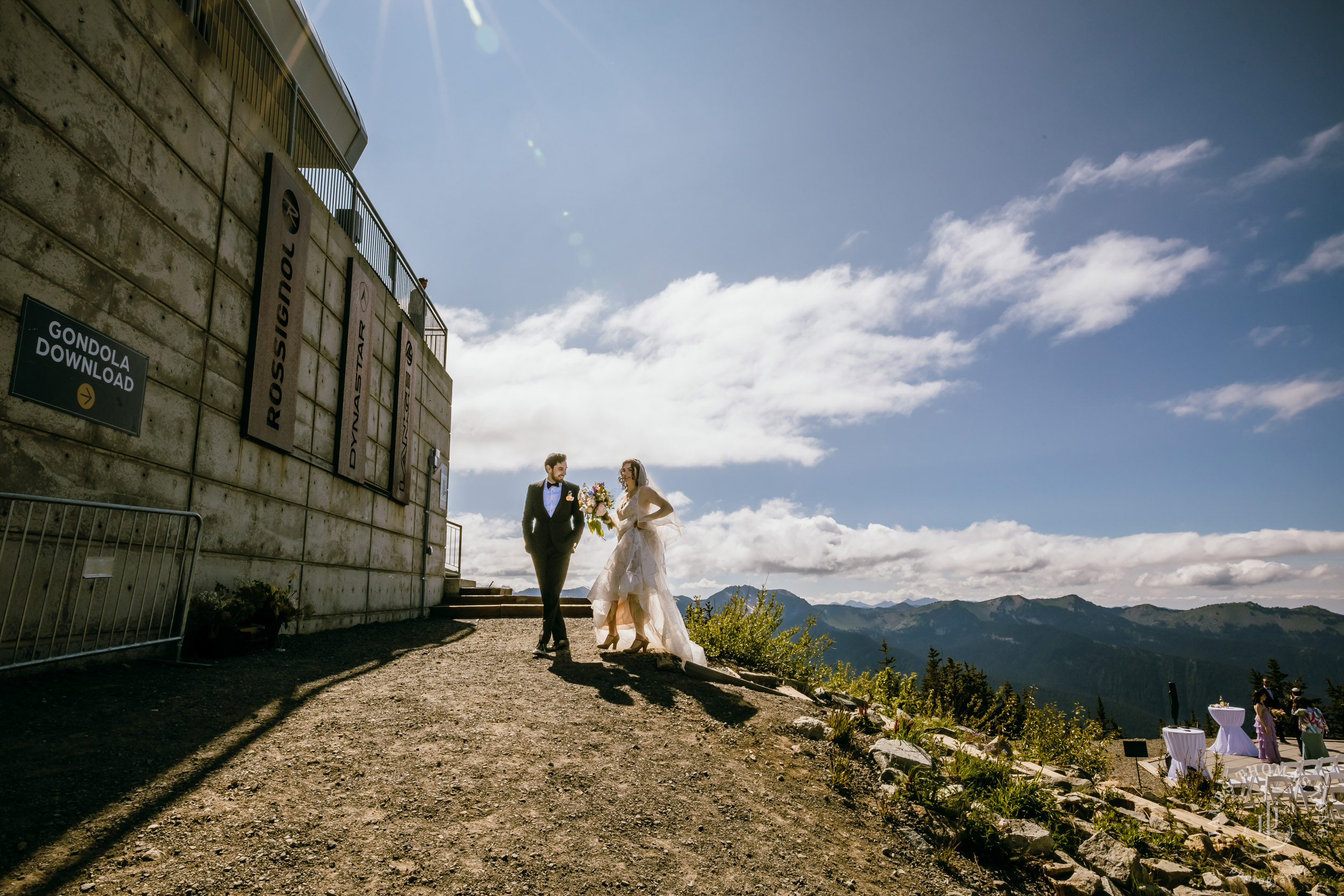 Crystal Mountain Jewish wedding by Seattle wedding photographer James Thomas Long Photography