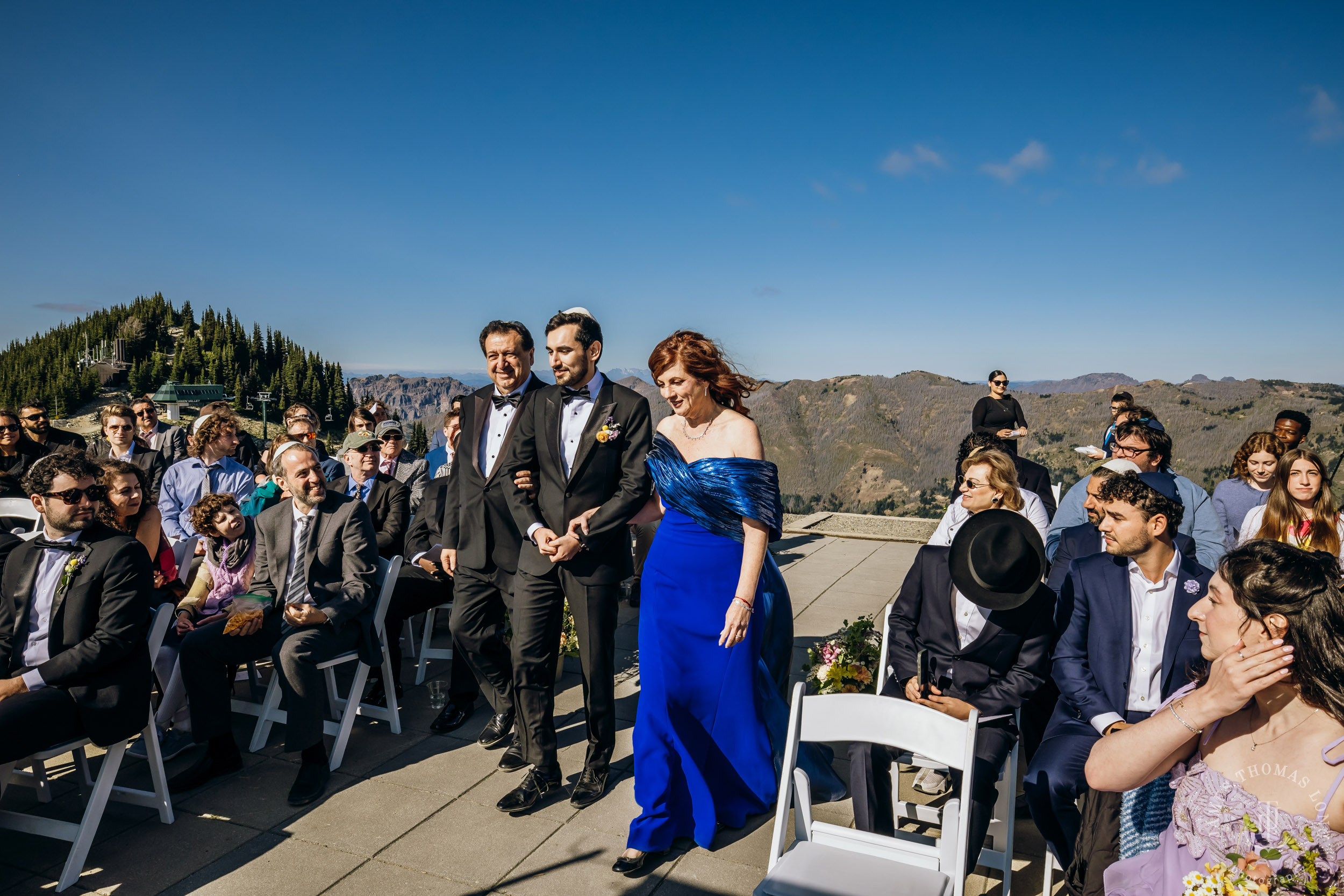 Crystal Mountain Jewish wedding by Seattle wedding photographer James Thomas Long Photography