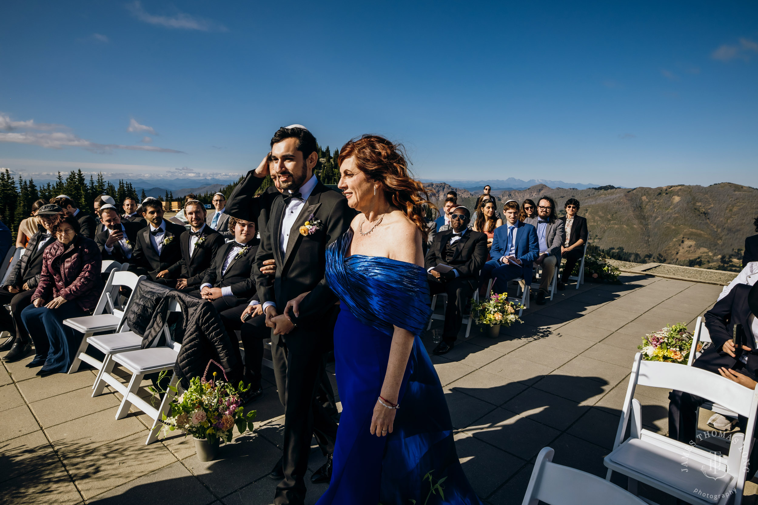 Crystal Mountain Jewish wedding by Seattle wedding photographer James Thomas Long Photography