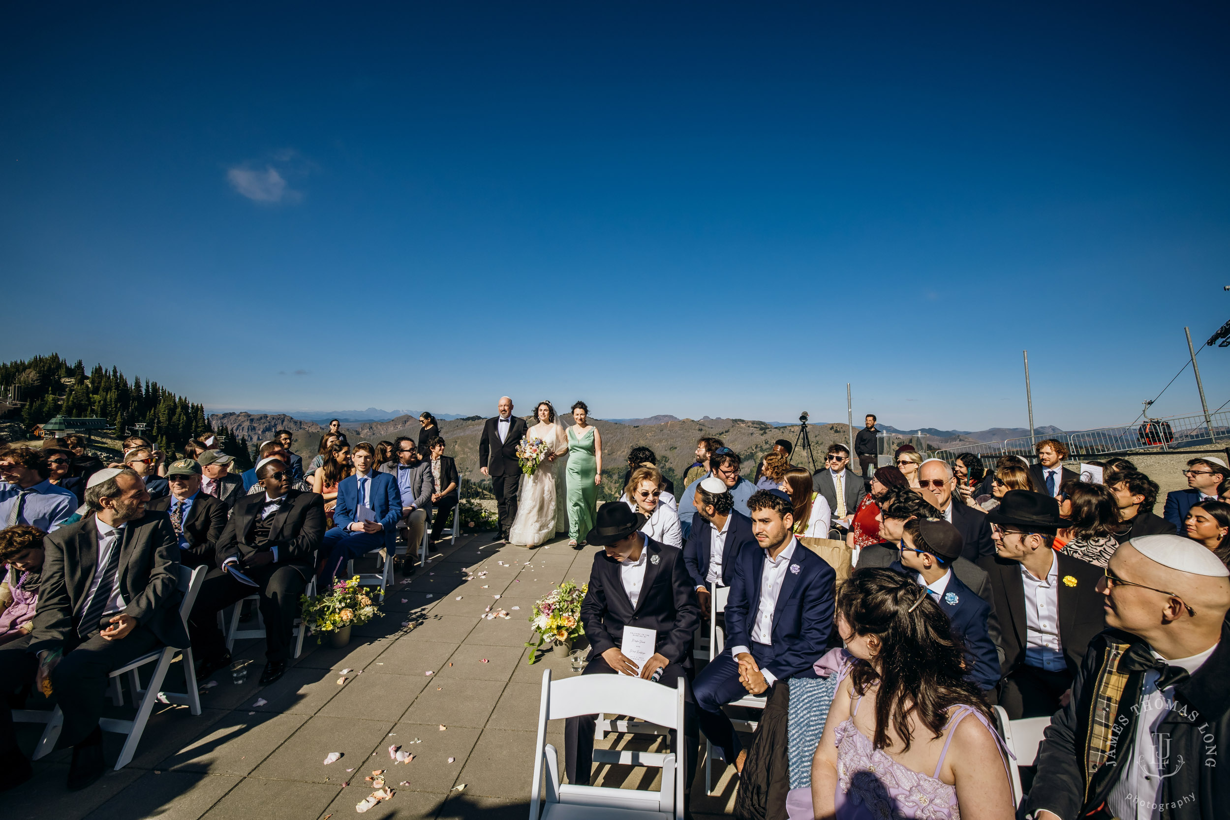 Crystal Mountain Jewish wedding by Seattle wedding photographer James Thomas Long Photography