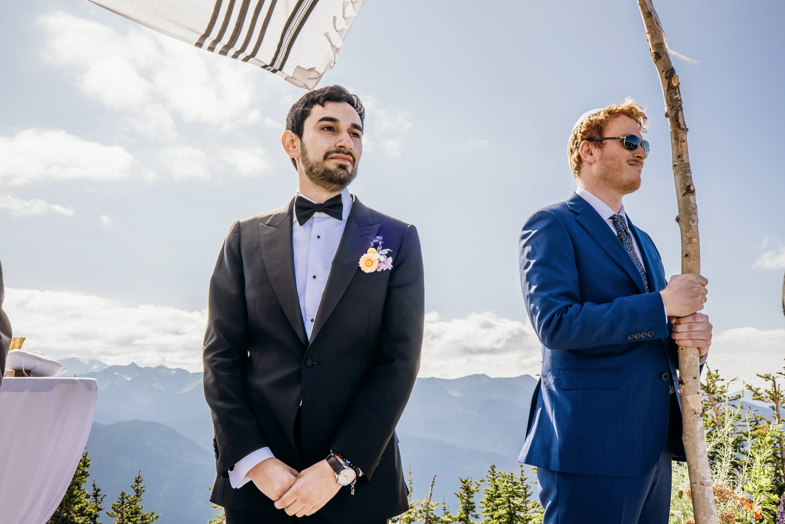 Crystal Mountain Jewish wedding by Seattle wedding photographer James Thomas Long Photography