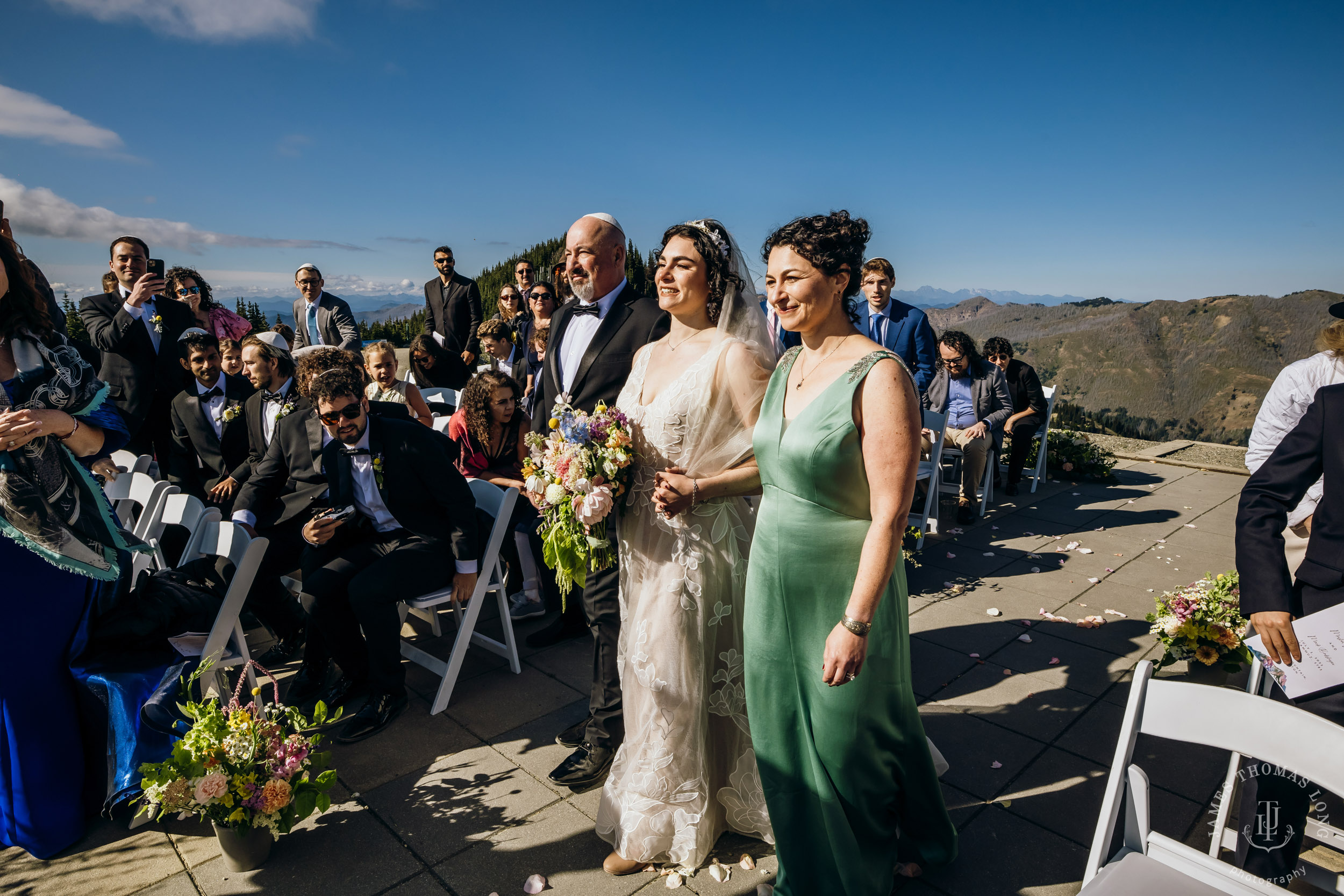 Crystal Mountain Jewish wedding by Seattle wedding photographer James Thomas Long Photography