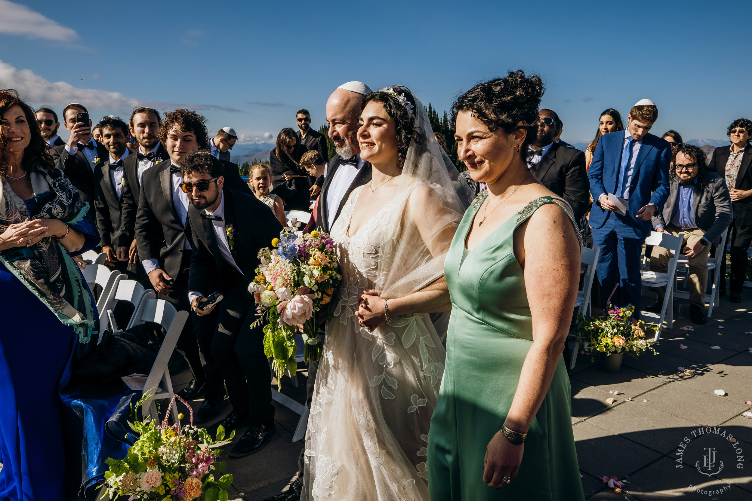 Crystal Mountain Jewish wedding by Seattle wedding photographer James Thomas Long Photography