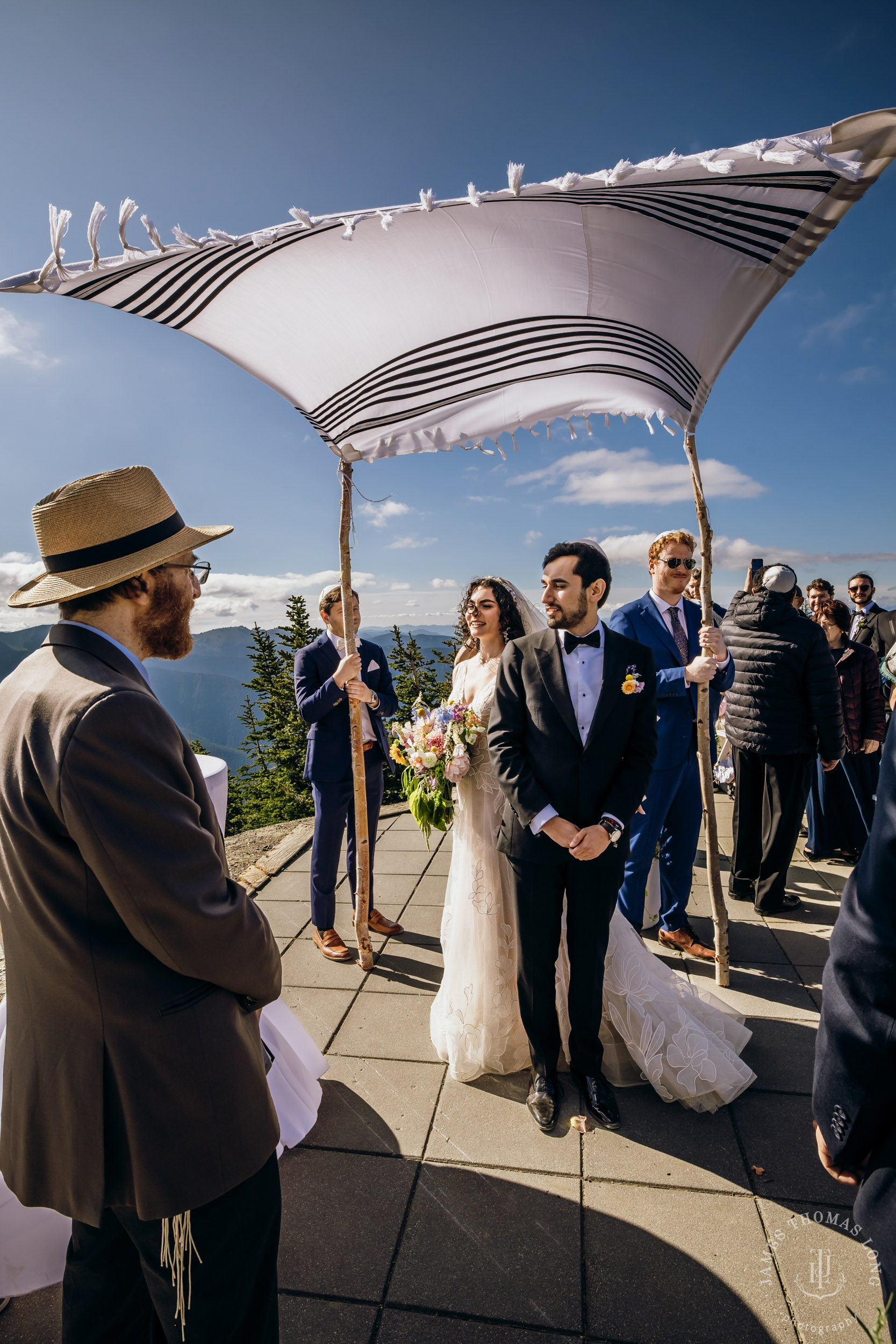 Crystal Mountain Jewish wedding by Seattle wedding photographer James Thomas Long Photography
