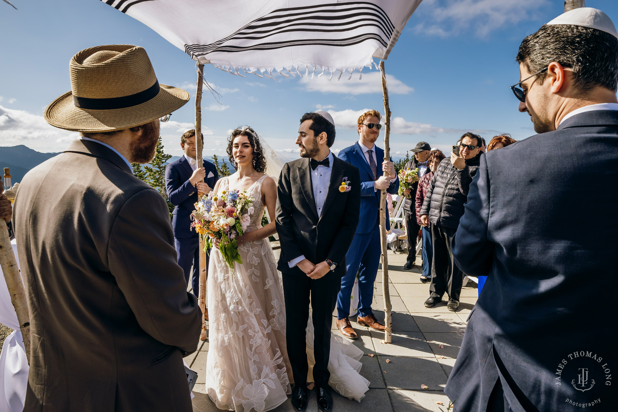 Crystal Mountain Jewish wedding by Seattle wedding photographer James Thomas Long Photography