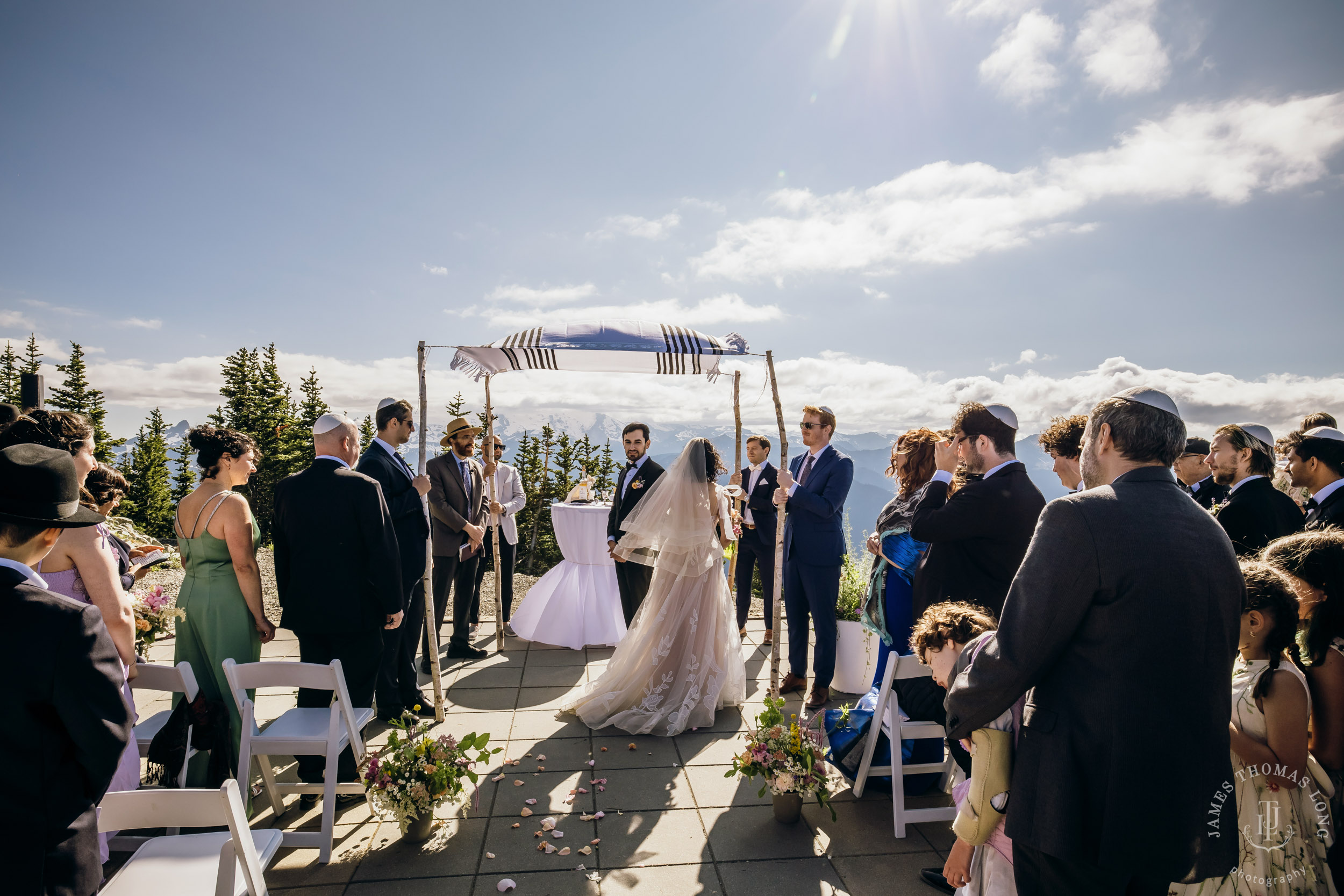 Crystal Mountain Jewish wedding by Seattle wedding photographer James Thomas Long Photography