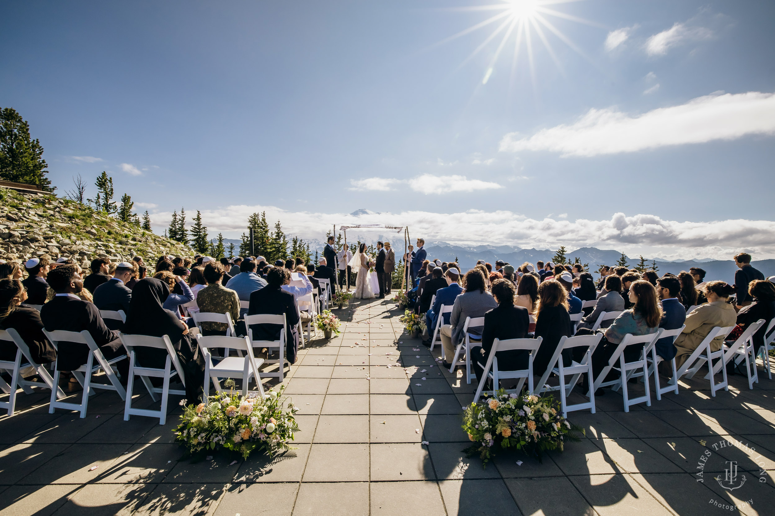 Crystal Mountain Jewish wedding by Seattle wedding photographer James Thomas Long Photography
