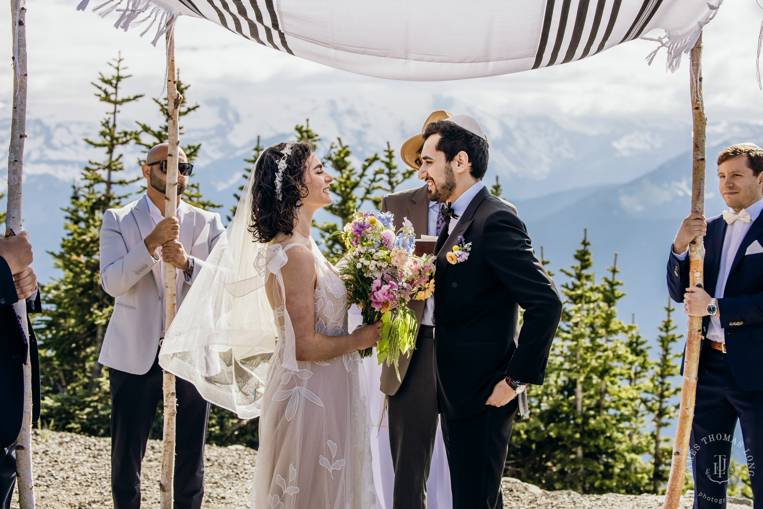 Crystal Mountain Jewish wedding by Seattle wedding photographer James Thomas Long Photography